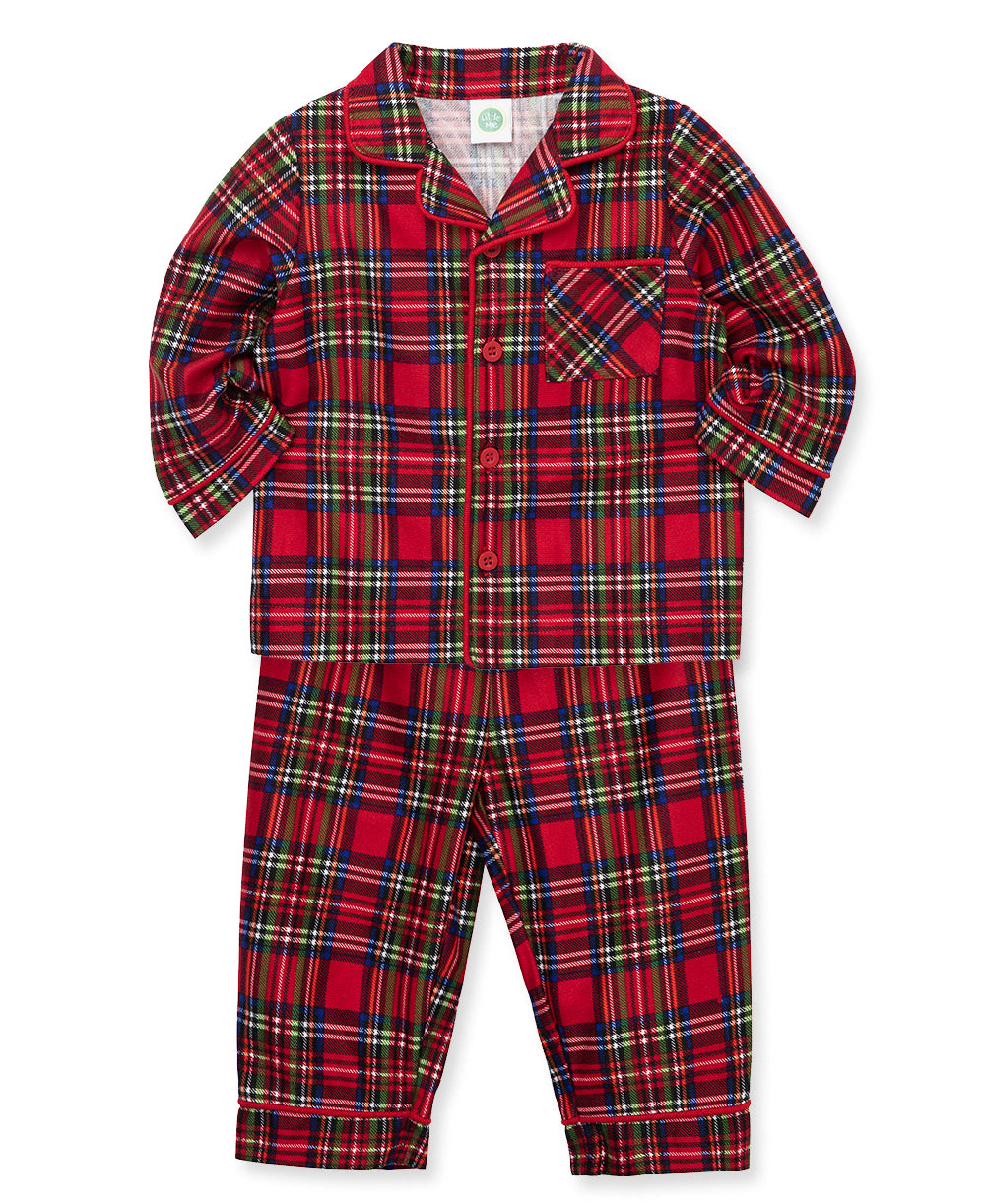 Plaid Coat Pajama Set (8-10) - Little Me