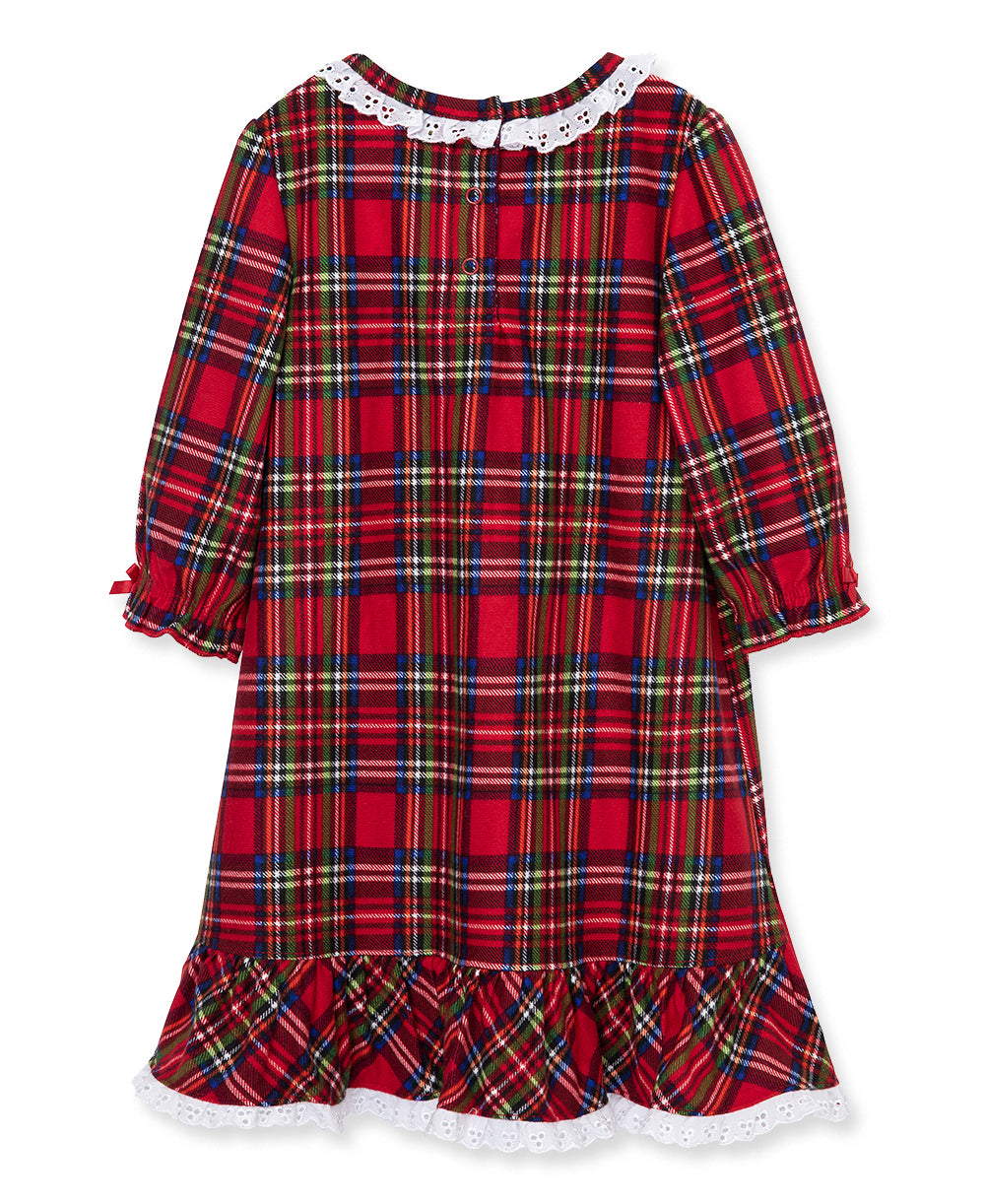 Plaid Ruffle Gown (7-10) - Little Me