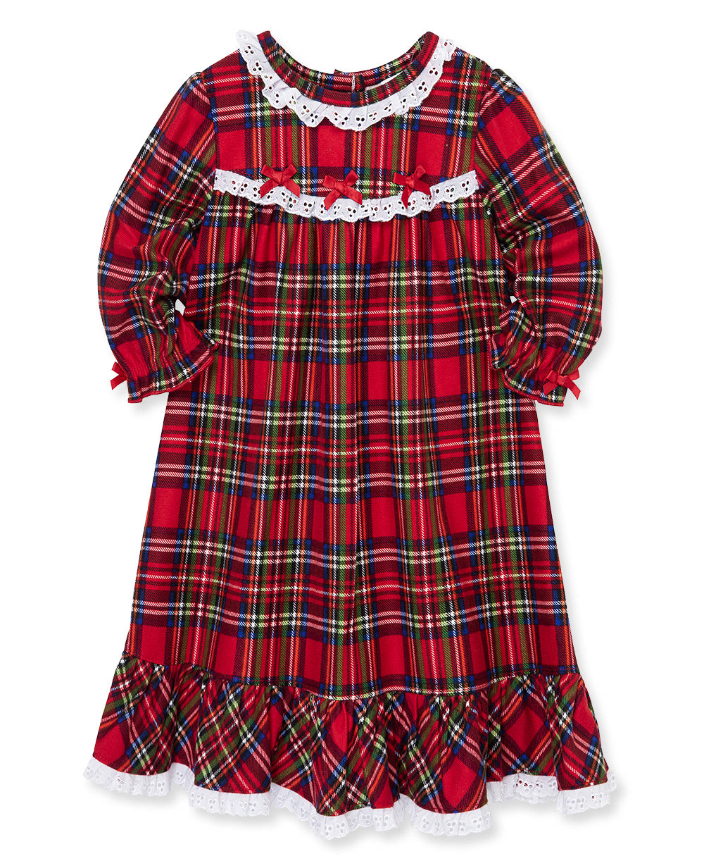 Plaid Ruffle Gown (7-10) - Little Me