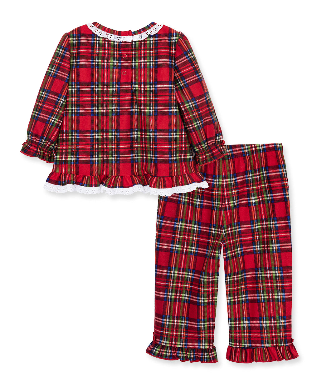 Plaid Ruffle Pajama Set (7-10) - Little Me