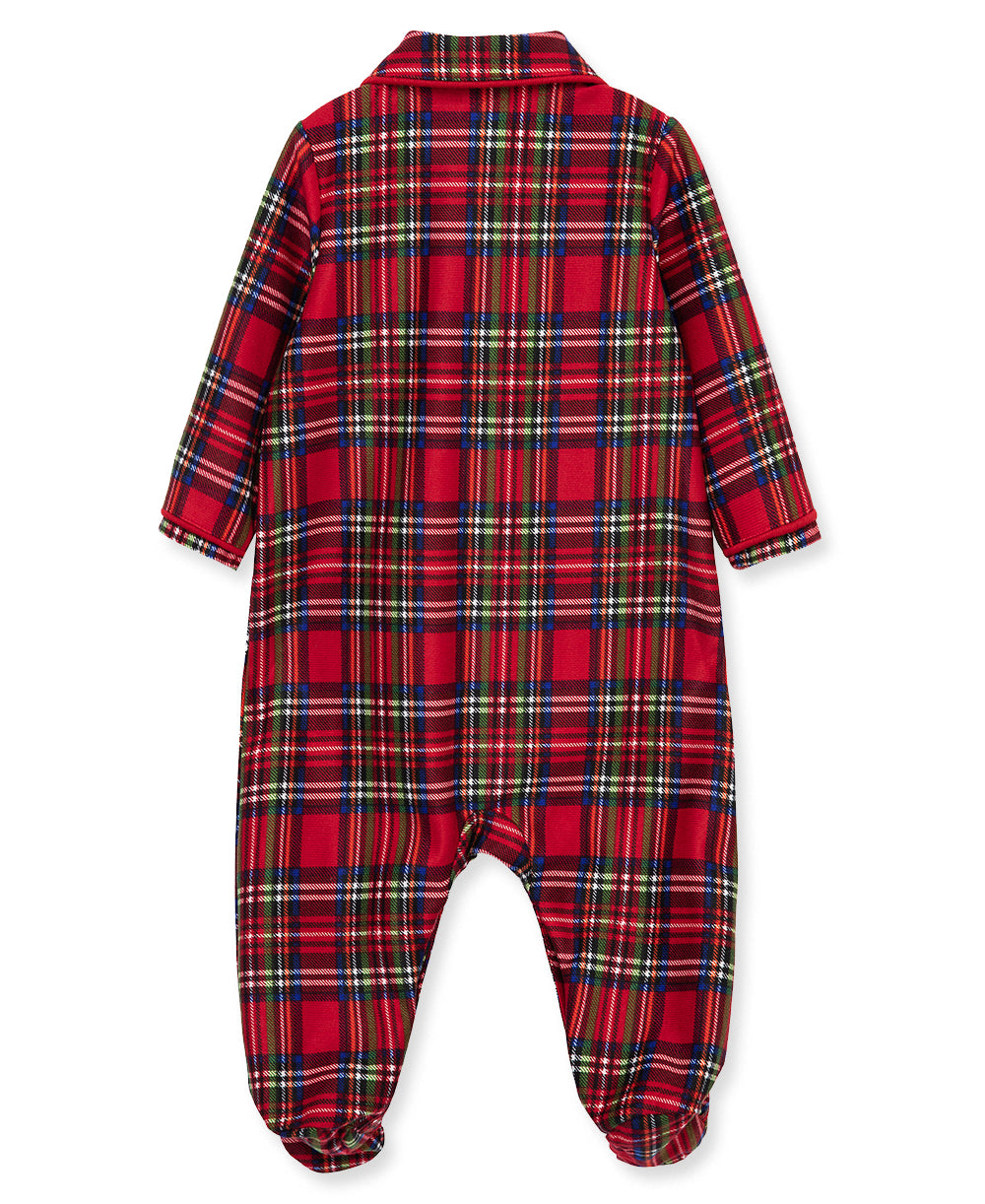 Plaid Collared Footie - Little Me