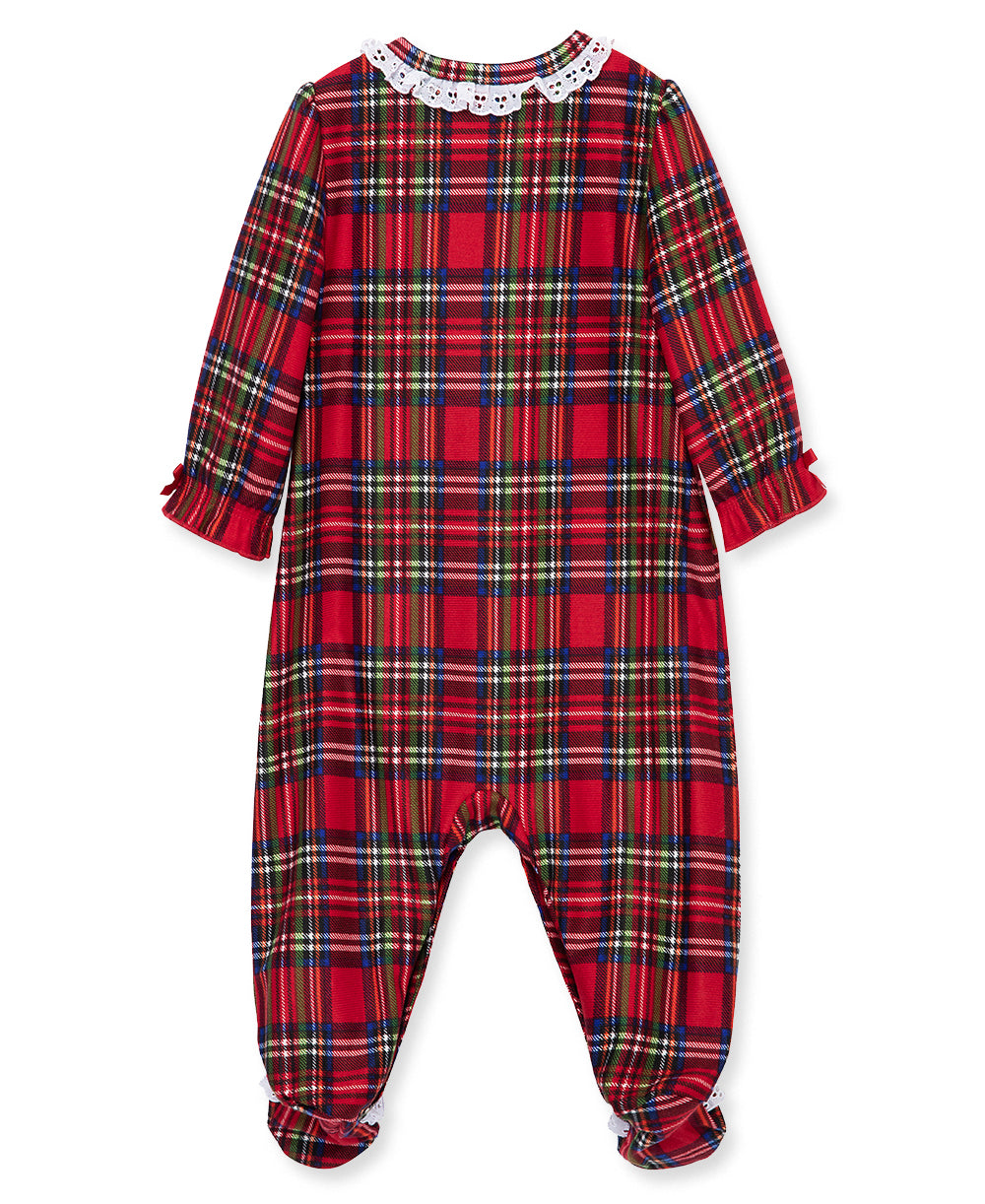 Plaid Ruffle Footie - Little Me