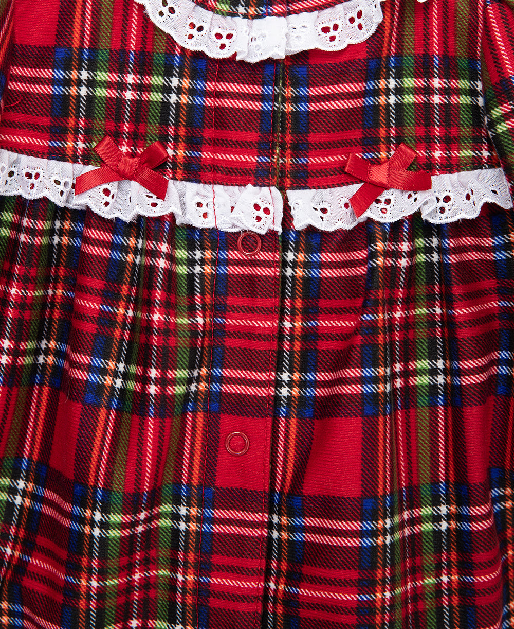 Plaid Ruffle Footie - Little Me