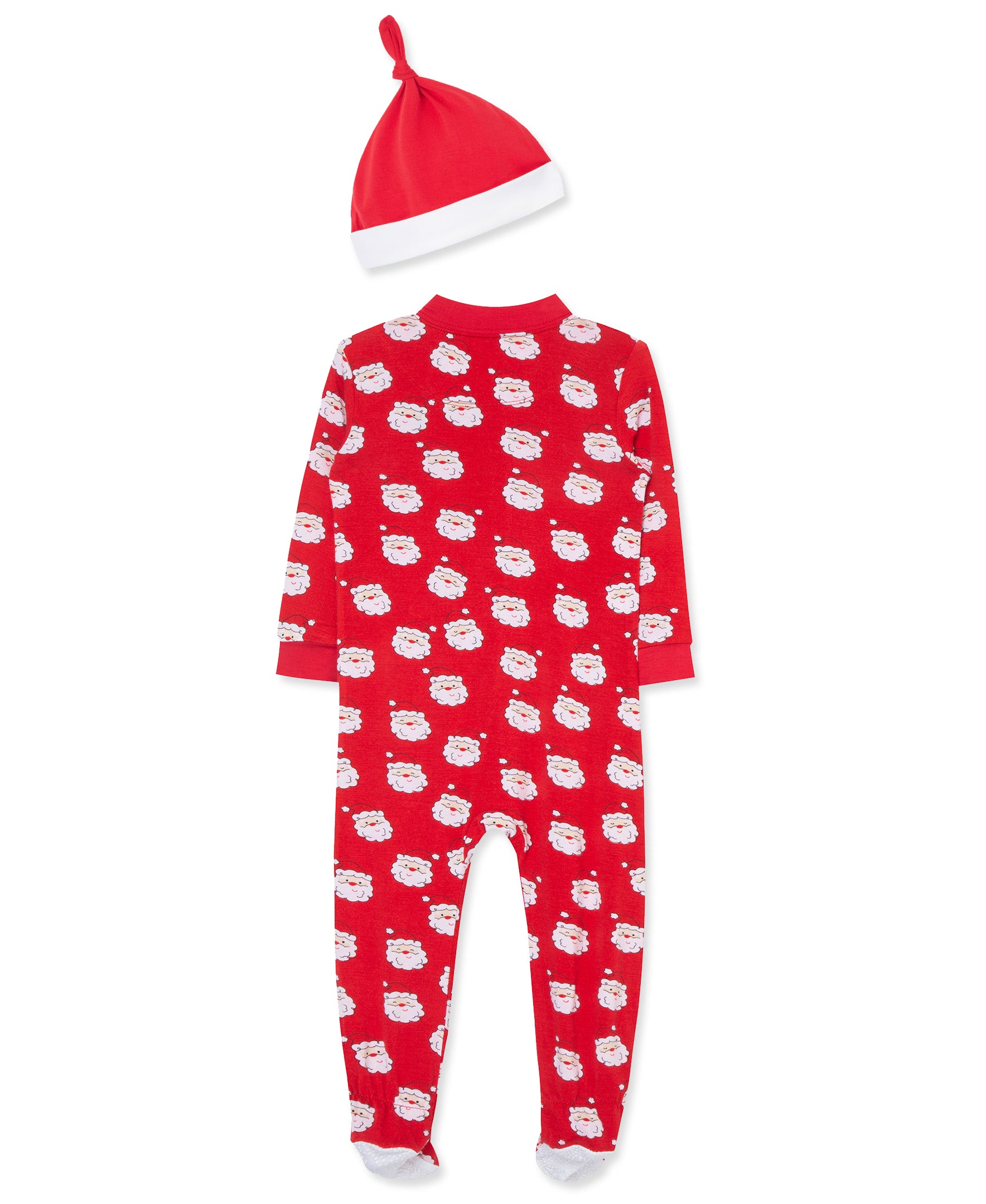 Santa Zip Front Footie & Hat (12M-24M) - Little Me