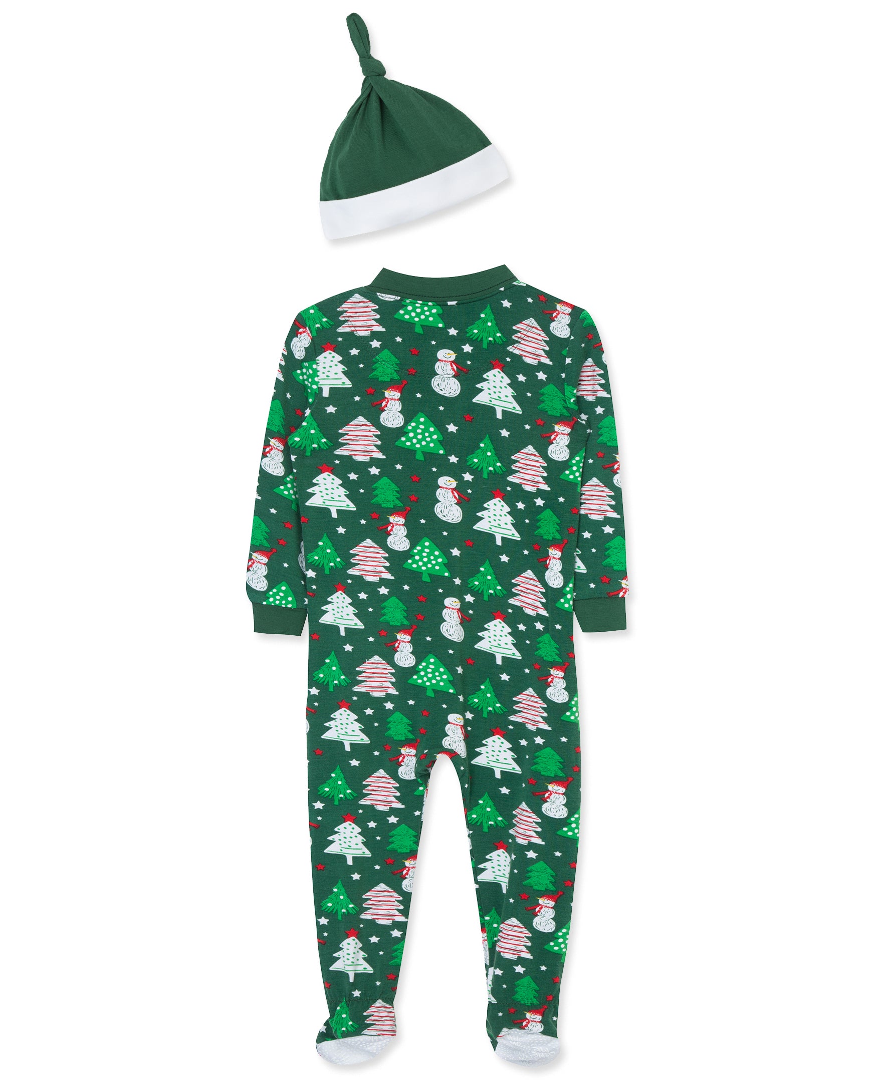 Snowman Zip Front Footie & Hat (12M-24M) - Little Me