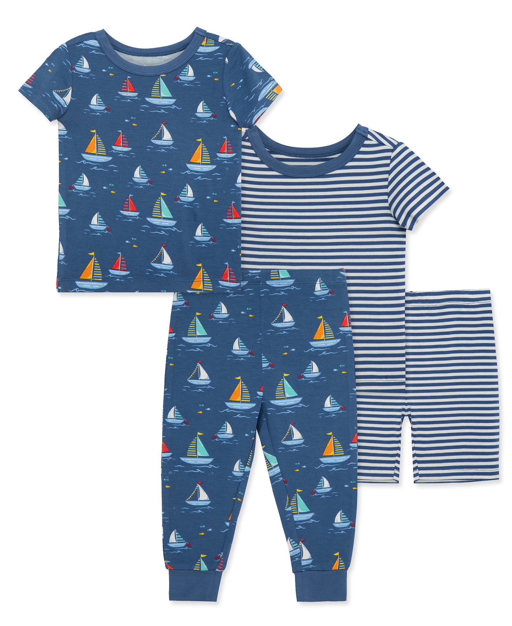 Sailboat 4-Piece Pajama Set (12M-24M) - Little Me