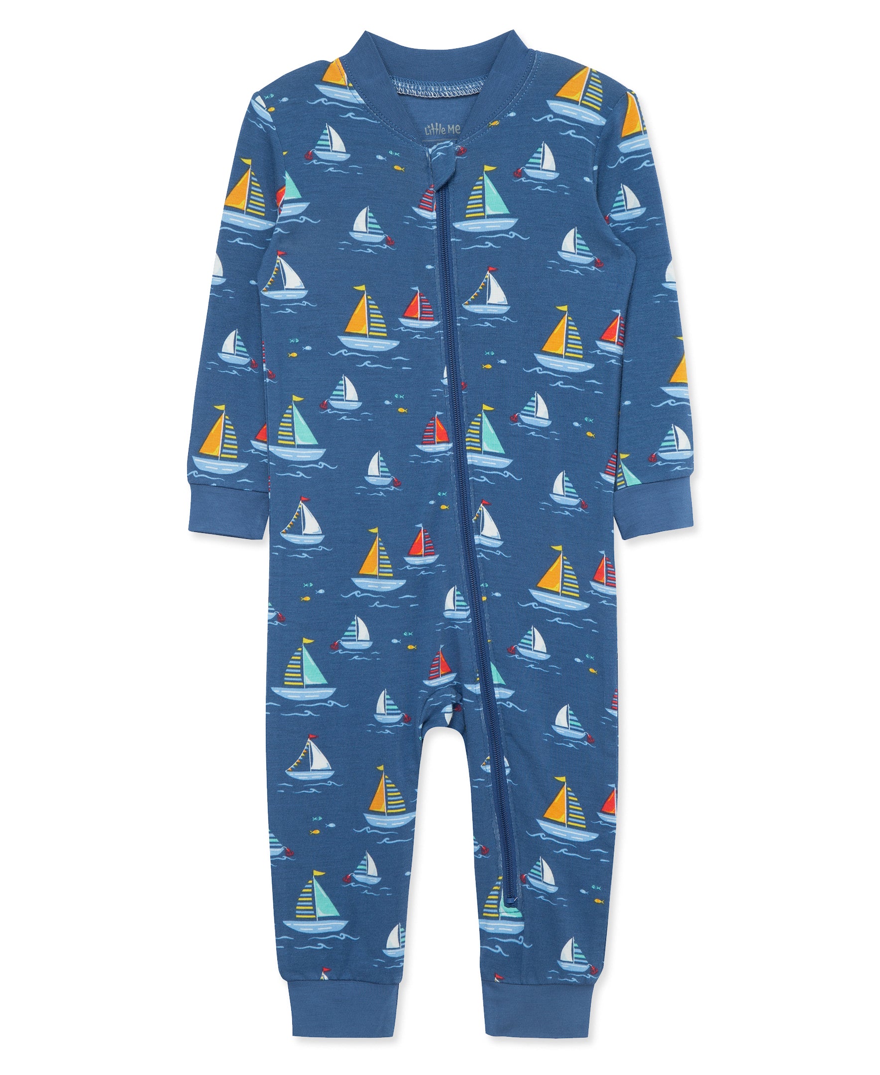 Sailboat Zip Front Pajama - Little Me