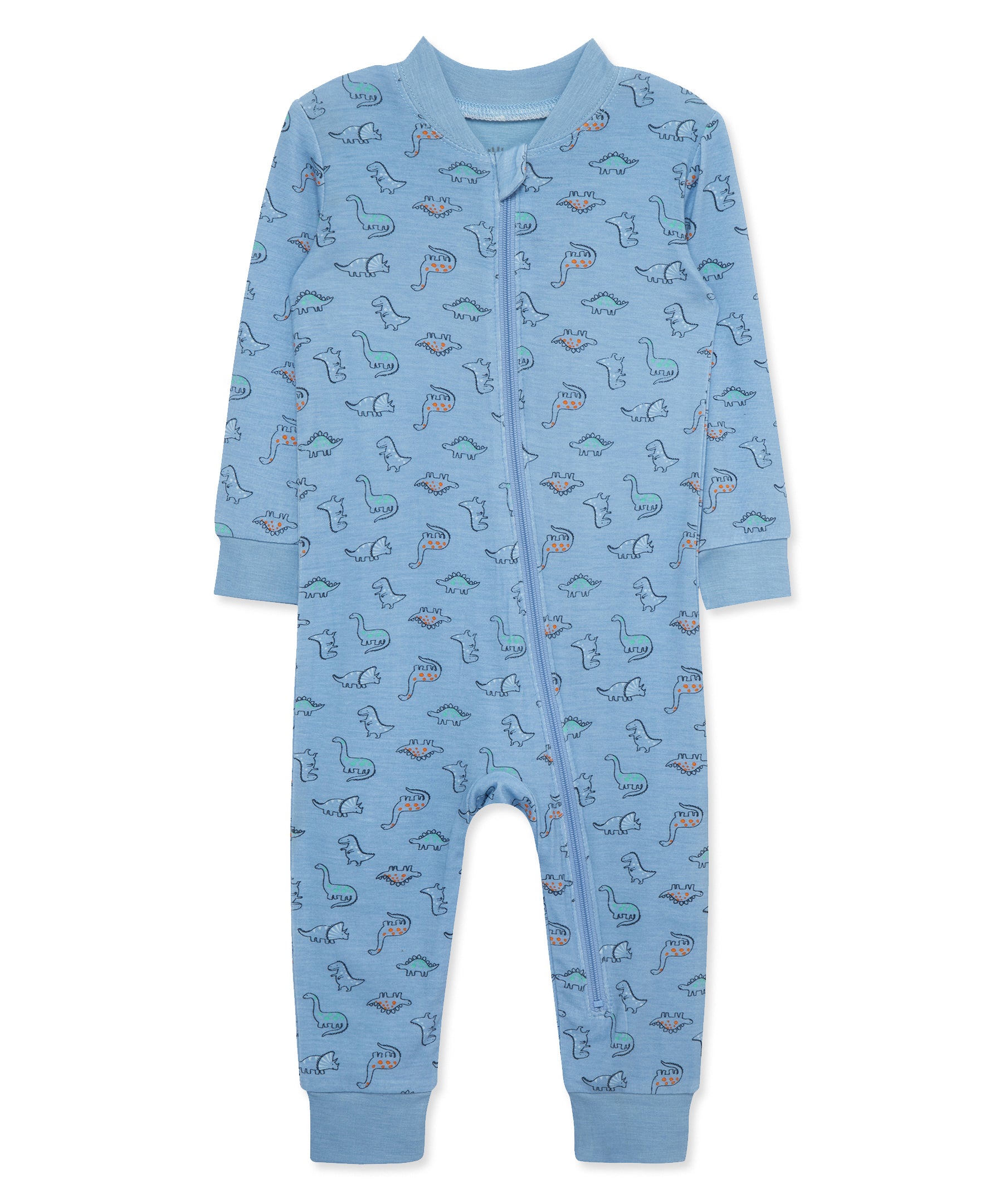 Dino Zip Front Pajama - Little Me