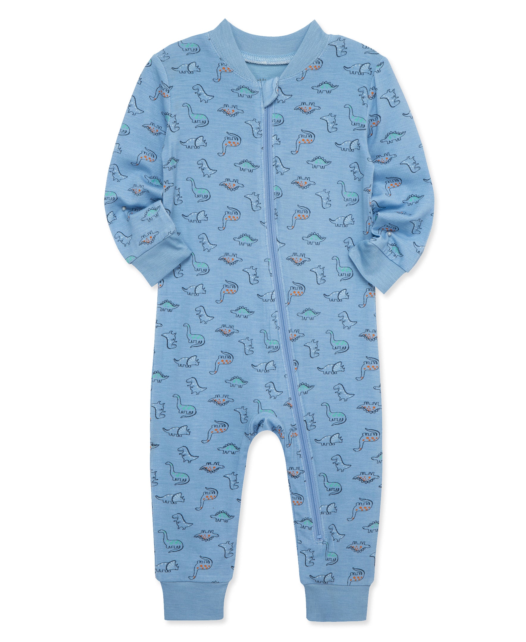 Dino Zip Front Pajama - Little Me