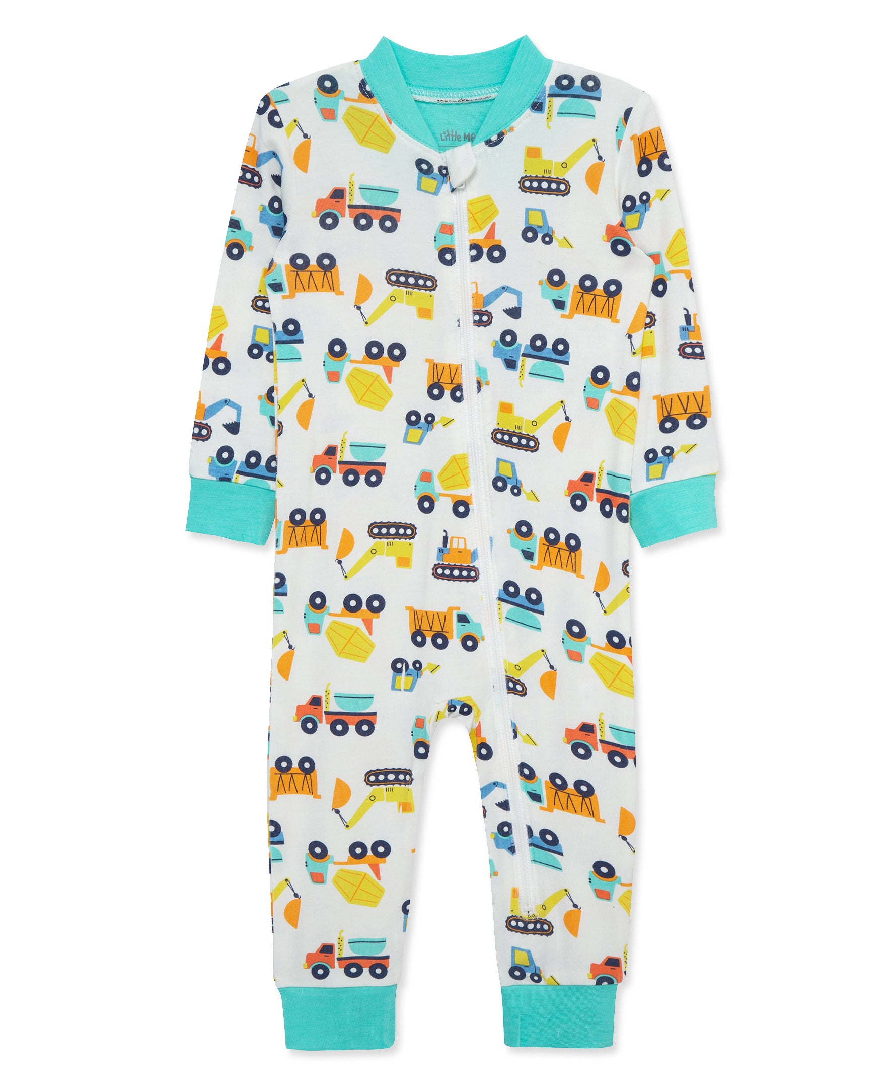 Construction Zip Front Pajama - Little Me