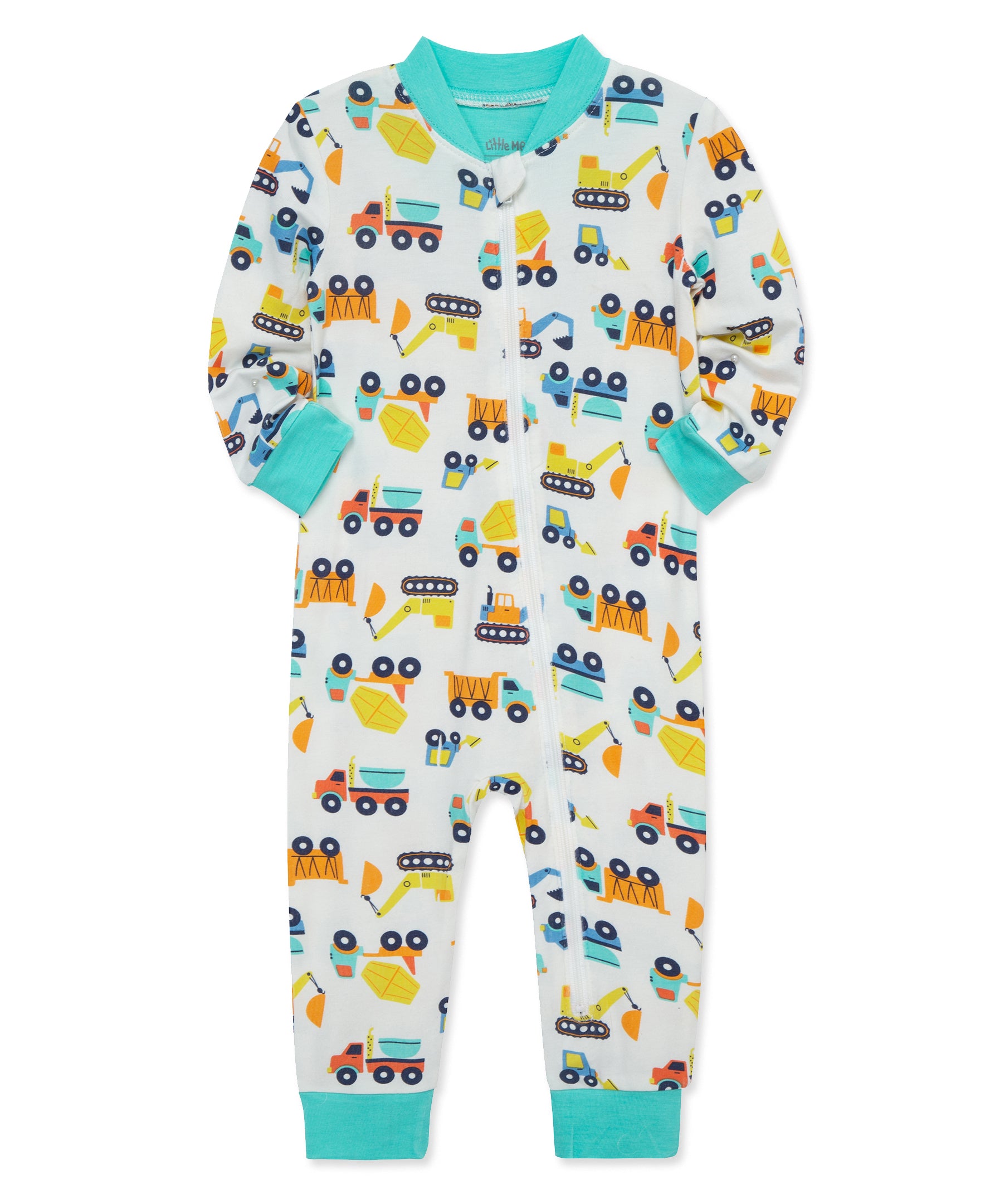 Construction Zip Front Pajama - Little Me