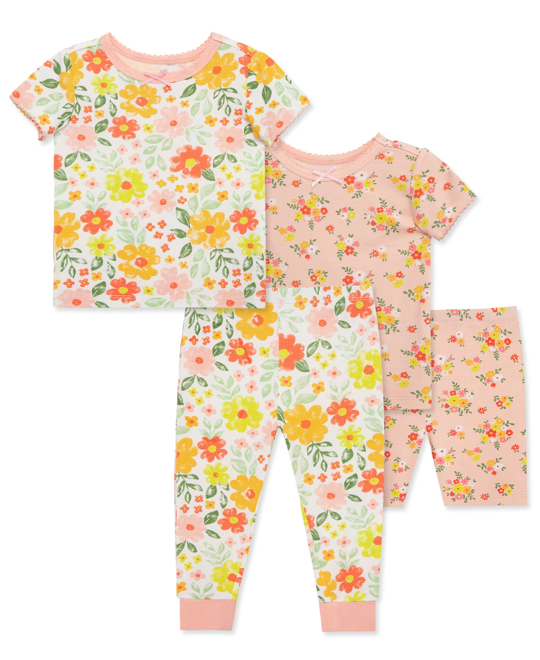 Floral 4-Piece Pajama Set (12M-24M) - Little Me