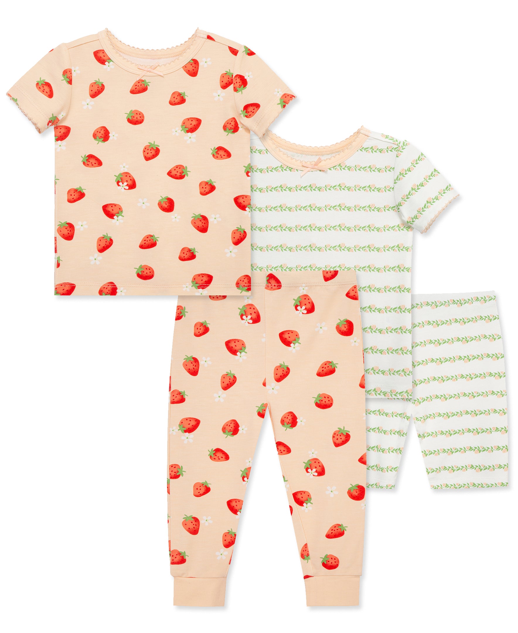 Strawberry 4-Piece Pajama Set (12M-24M) - Little Me