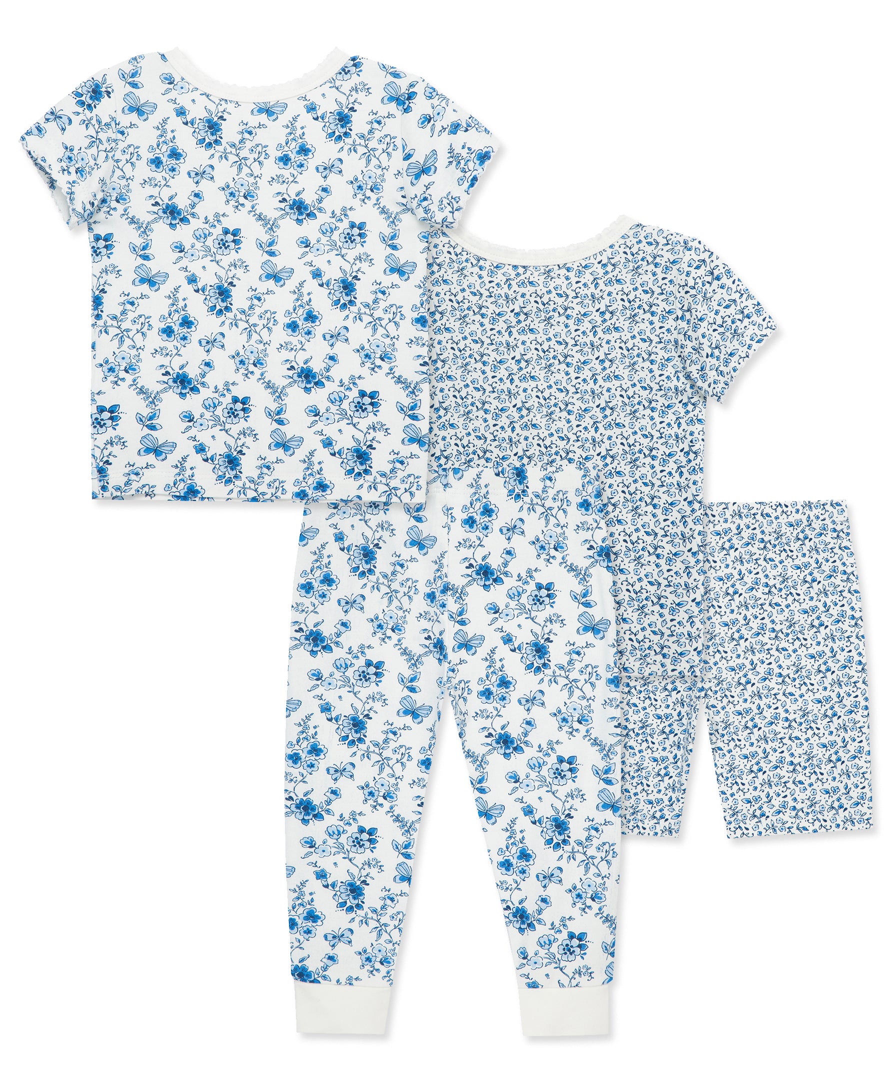 Blue Garden 4-Piece Pajama Set (12M-24M) - Little Me