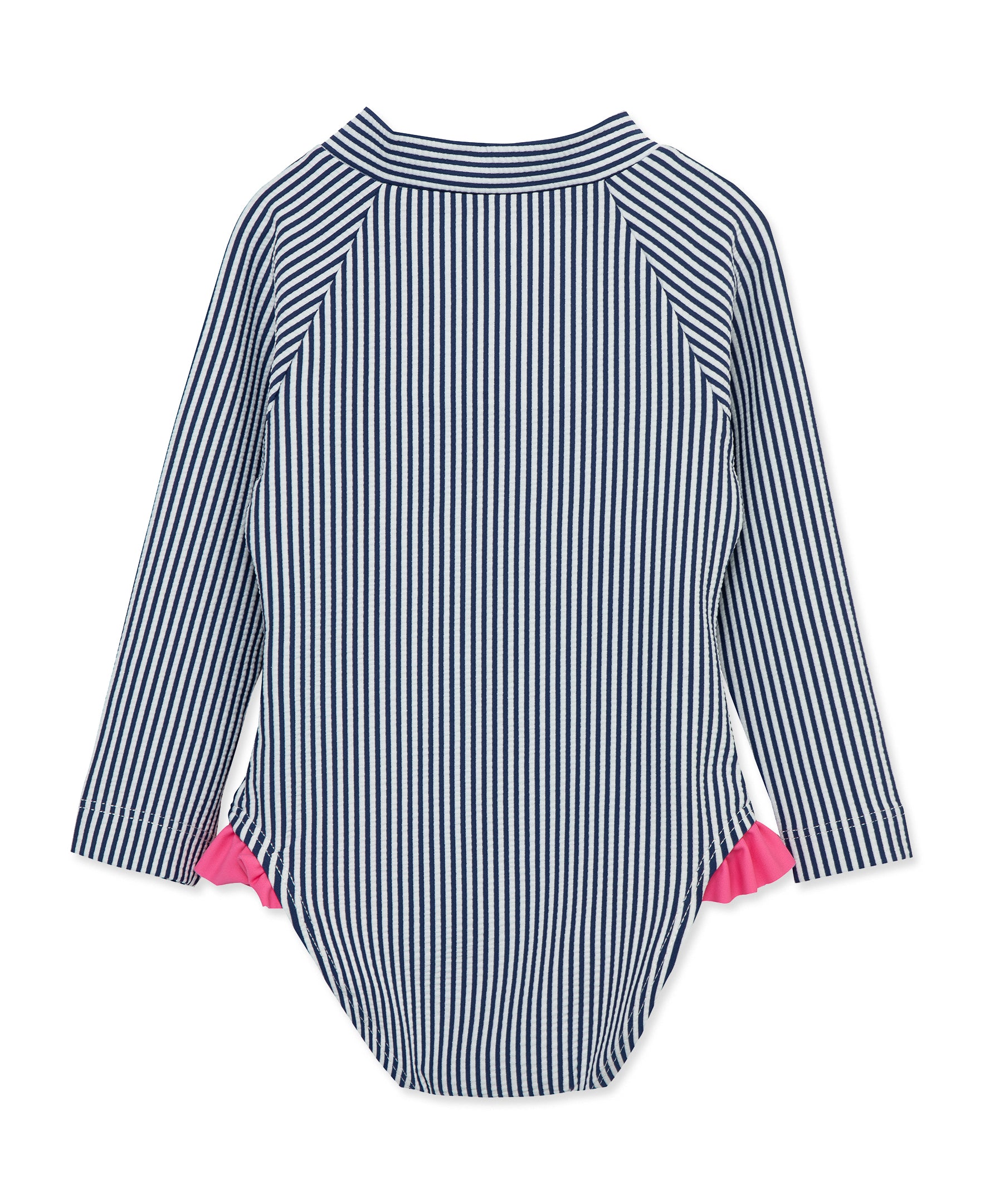 Navy Stripe One-Piece Infant Rashguard (6M-24M) - Little Me