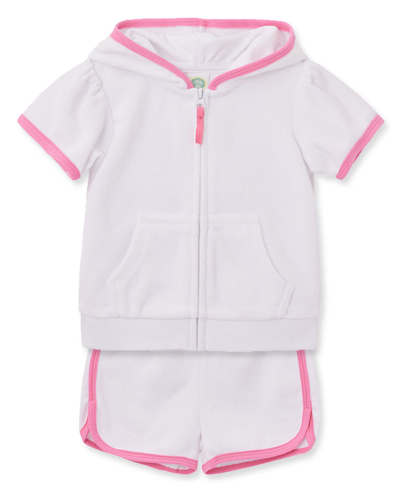 White Infant Terry Cover Up Set (6M-24M) - Little Me