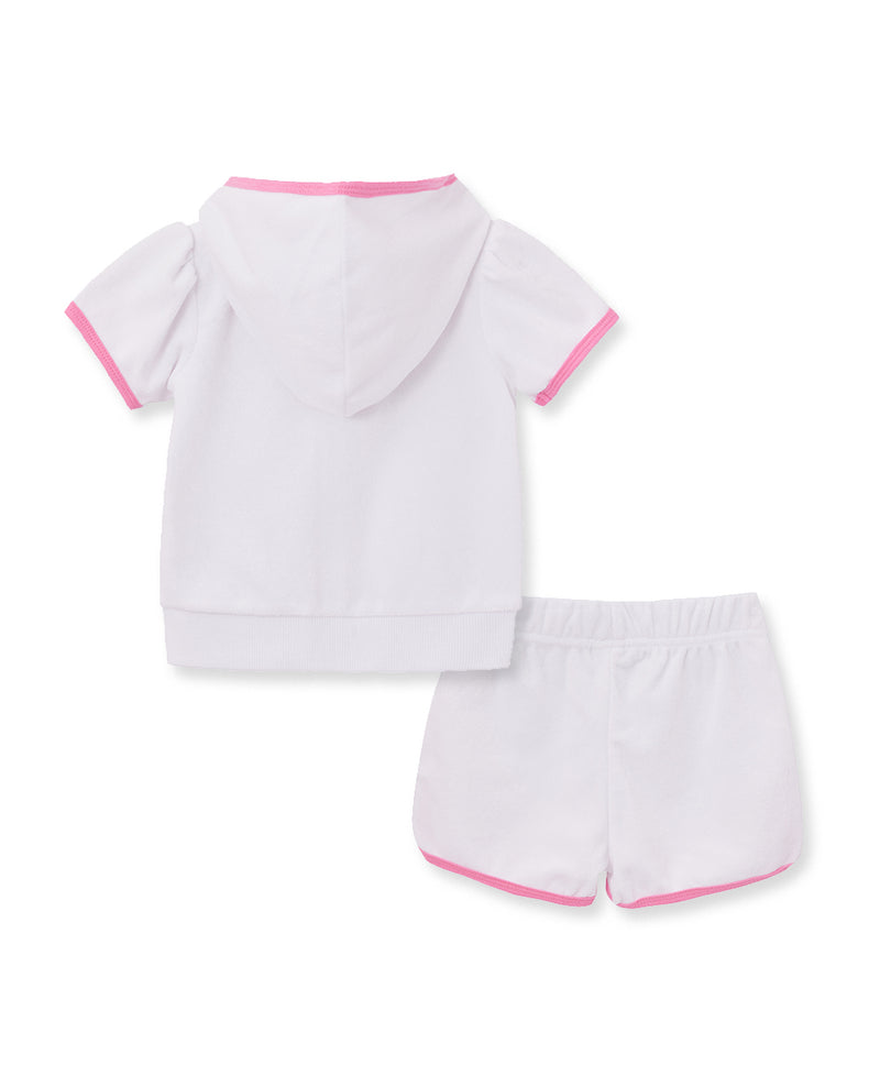 White Toddler Terry Swim Coverup (2T-4T) - Little Me