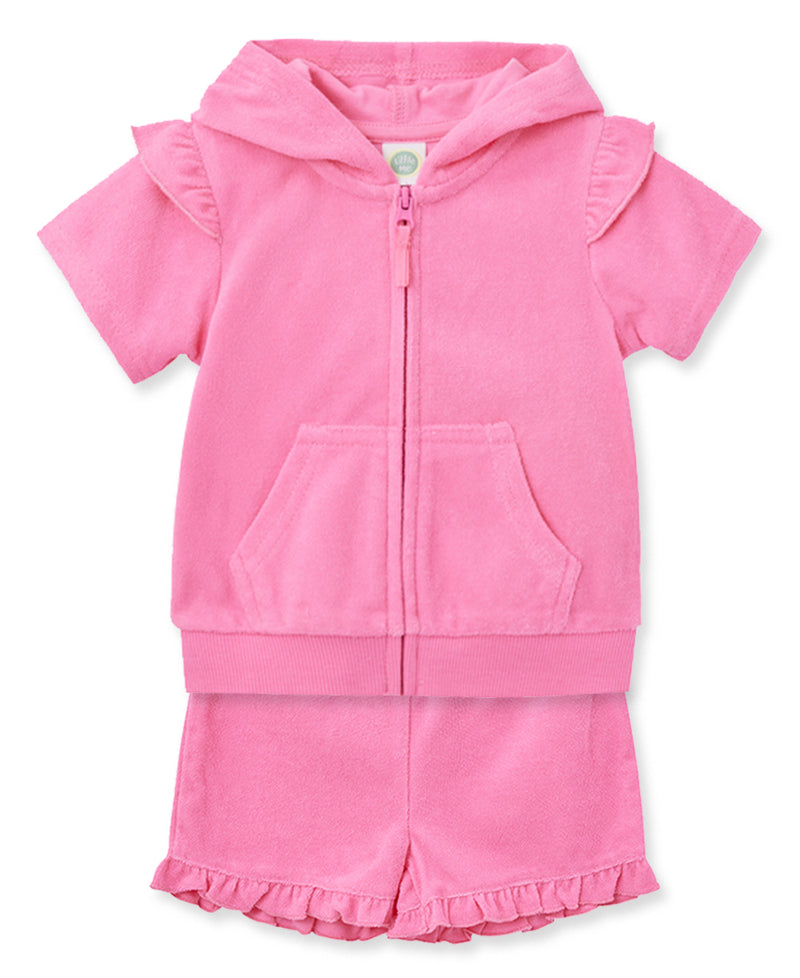 Pink Infant Terry Cover Up Set (6M-24M) - Little Me