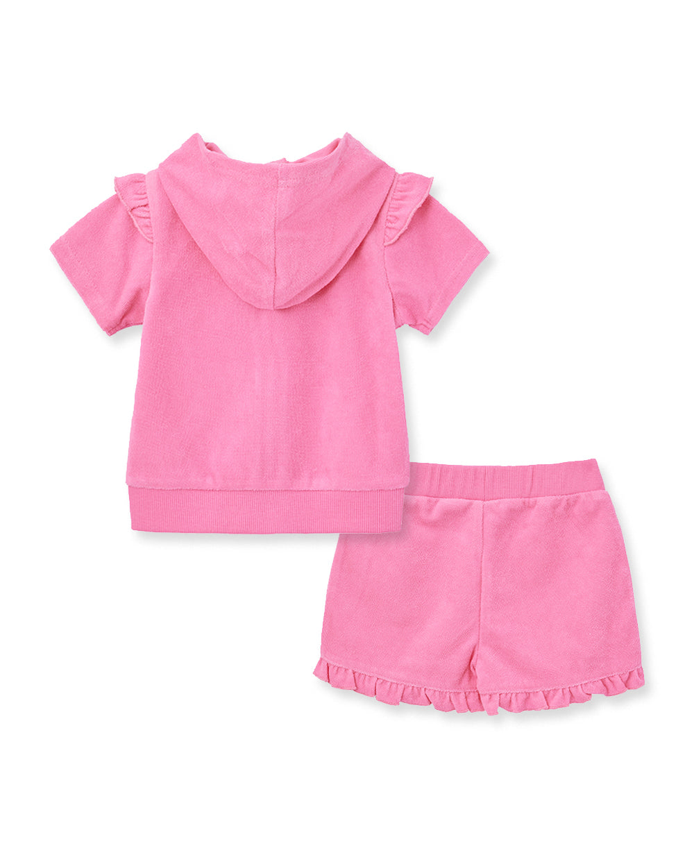 Pink Toddler Terry Swim Coverup (2T-4T) - Little Me