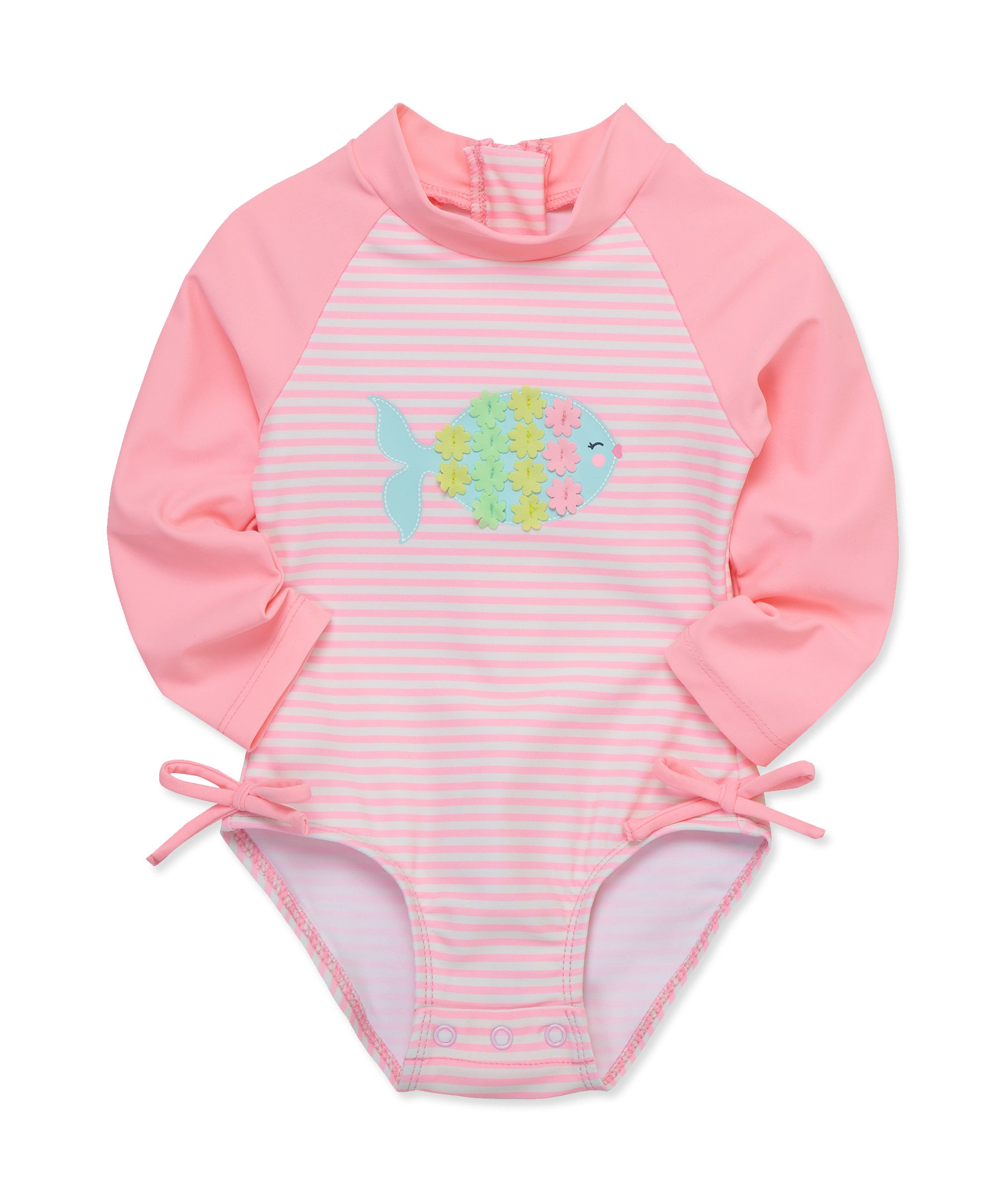 Fish One-Piece Rashguard Swimsuit (6M-24M) - Little Me