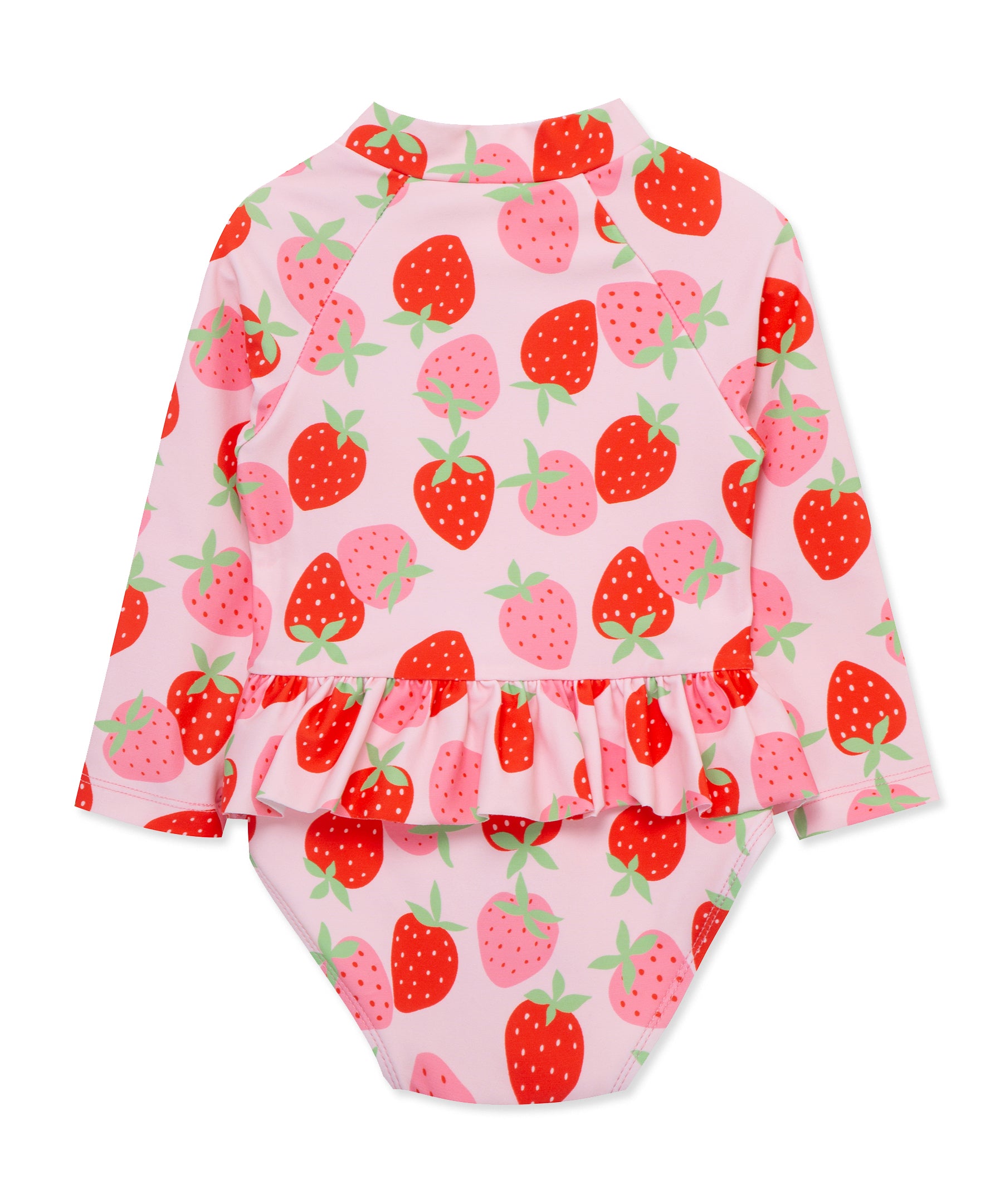 Strawberry One-Piece Rashguard Swimsuit (6M-24M) - Little Me