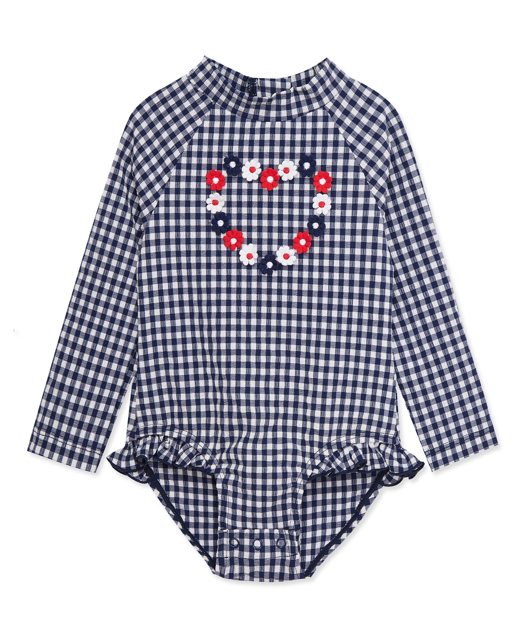 Gingham One-Piece Rashguard (2T-4T) - Little Me