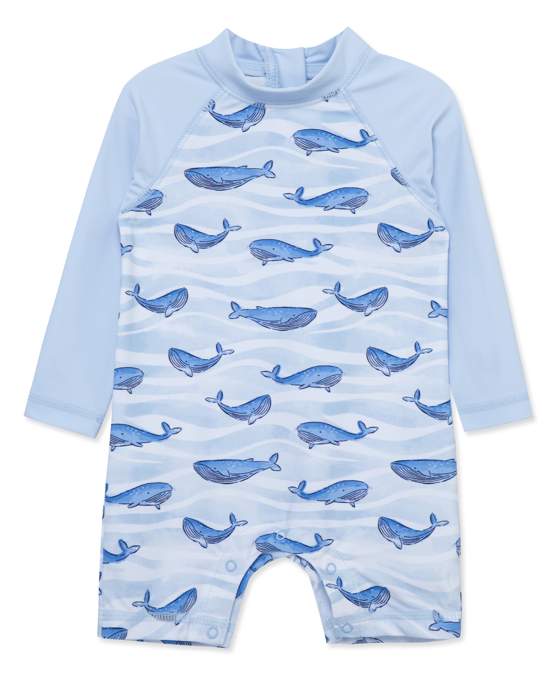 Whale Long Sleeve Rashguard Suit (6M-24M) - Little Me