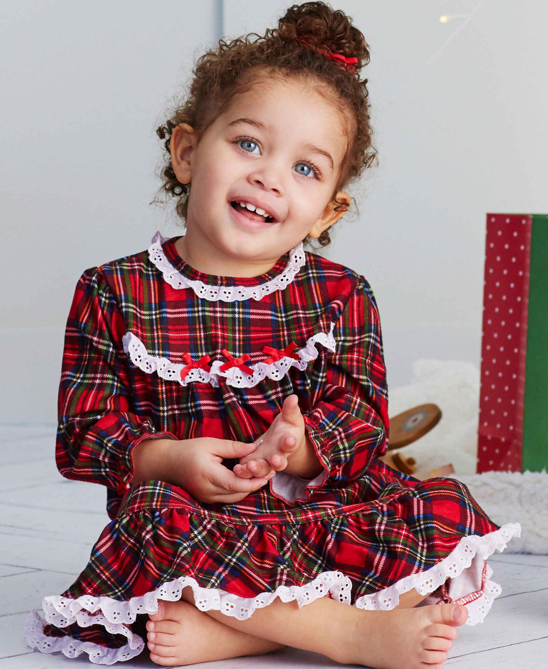Little me plaid nightgown hotsell
