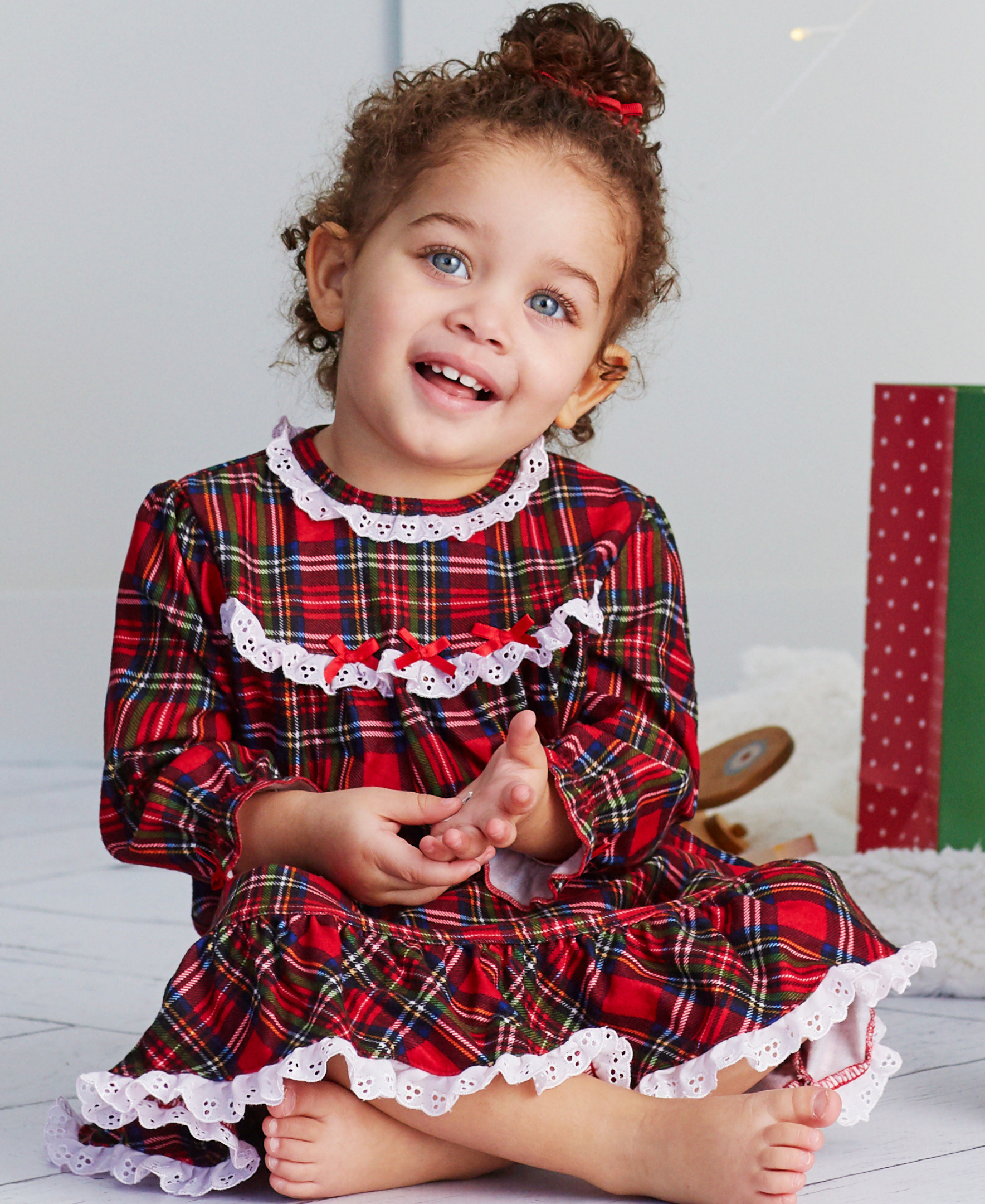 Little me plaid nightgown sale