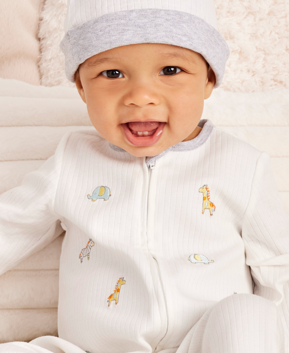 Safari Bunch Footie with Zipper main image 0