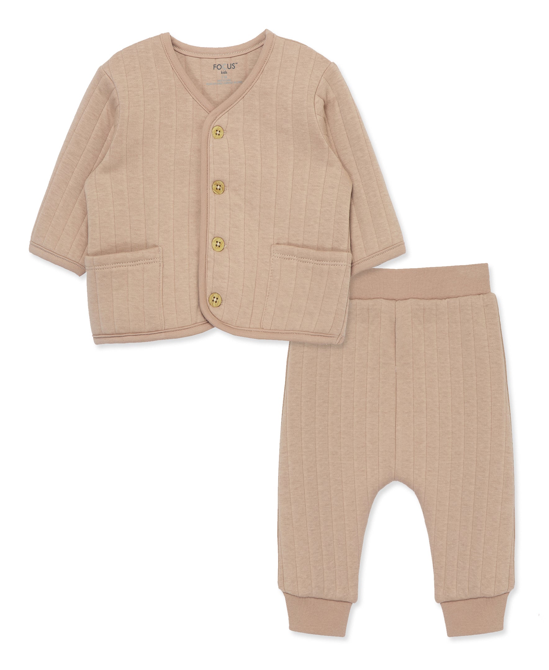 Focus Kids Bear Cardigan Set (12M-24M) - Little Me