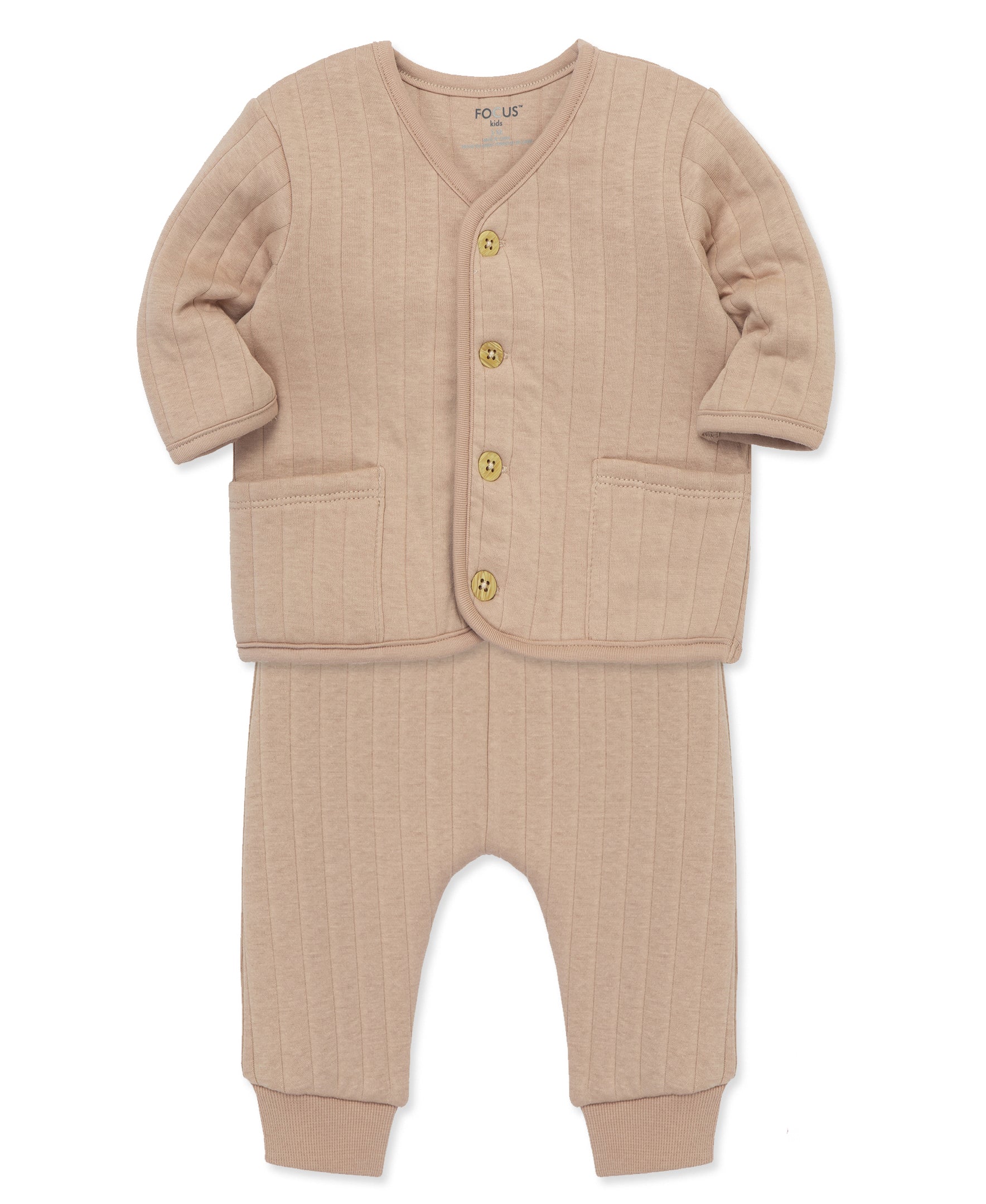 Focus Kids Bear Cardigan Set (12M-24M) - Little Me