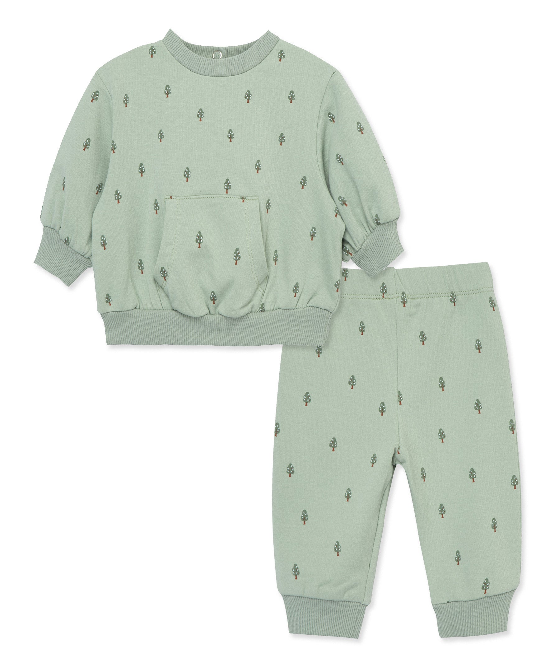 Focus Kids Foliage Sweatshirt Set (12M-24M) - Little Me