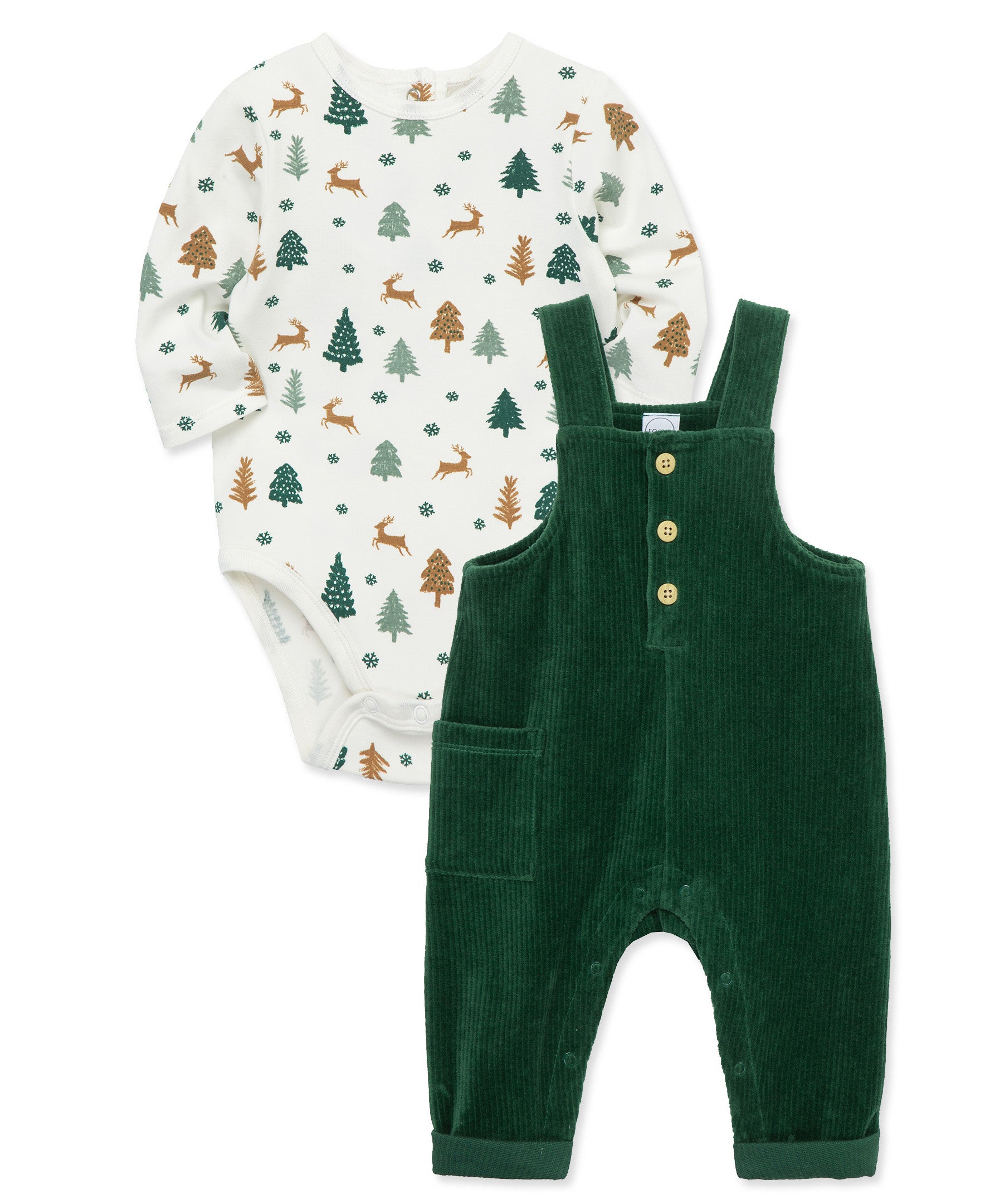 Focus Kids Cheer Velour Overall Set (12M-24M) - Little Me