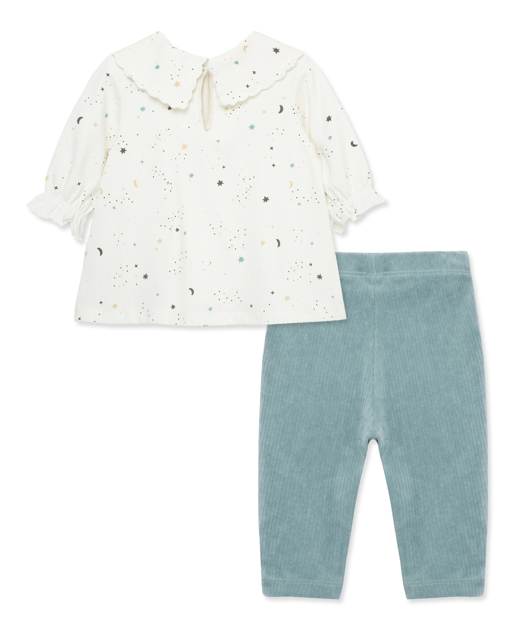 Focus Kids Celestial Velour Tunic Set (3M-12M) - Little Me