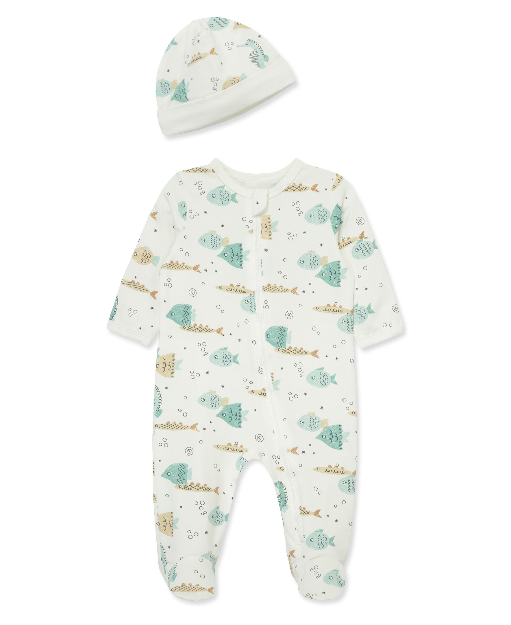 Focus Kids Aquatic Footie & Hat - Little Me