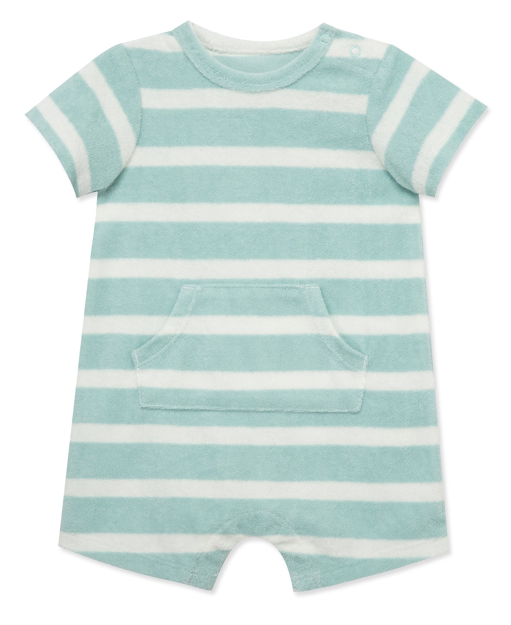 Focus Kids Aquatic Stripe Romper - Little Me