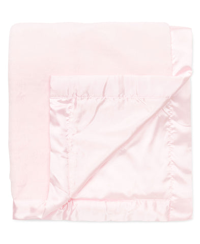 Pink plush baby discount blanket