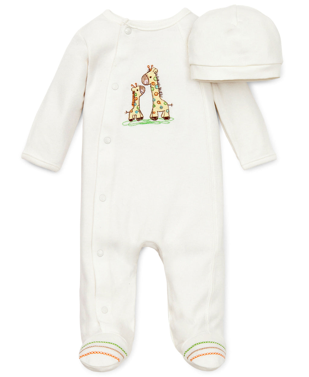 Giraffe Footed One-Piece & Hat - Little Me