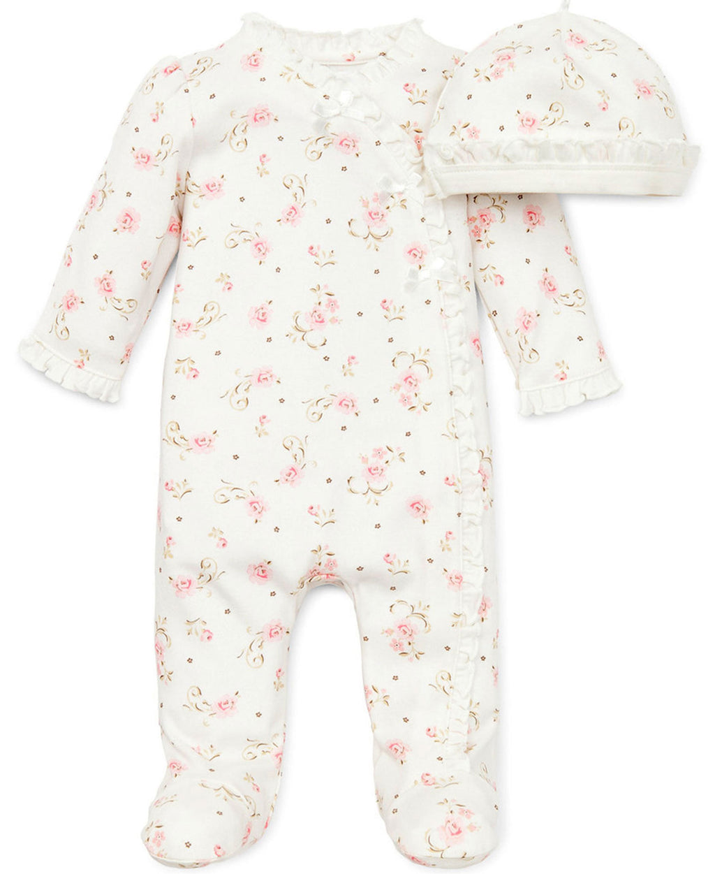 Little Me - Monkey Footed Sleeper – Beaus & Babes Boutique