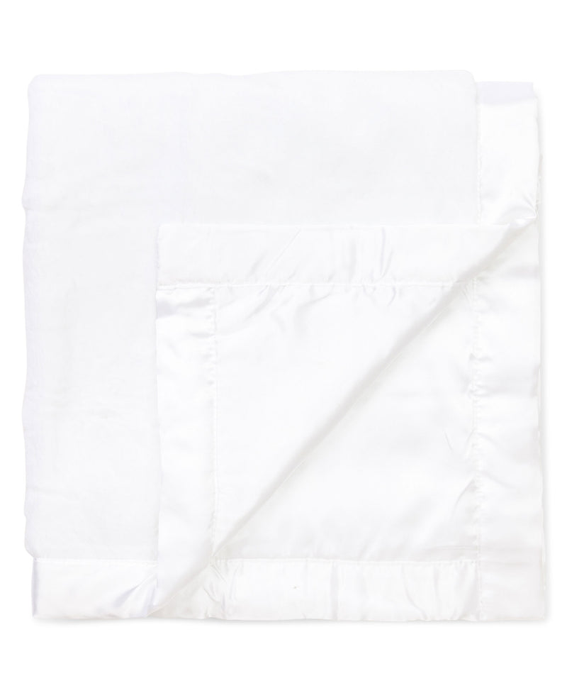White Plush Receiving Blanket - Little Me