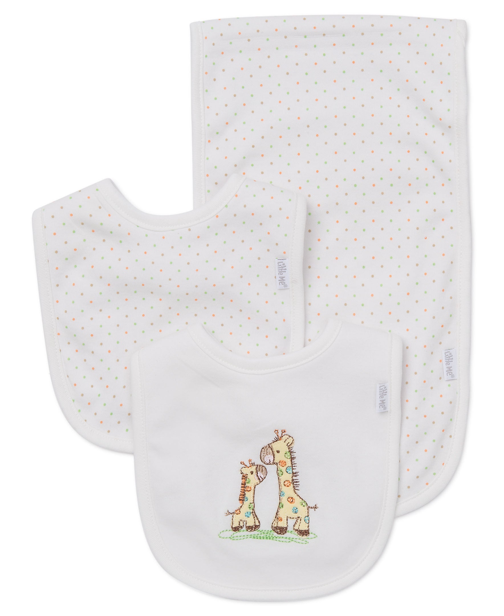 Giraffe Bib & Burp Set - Little Me