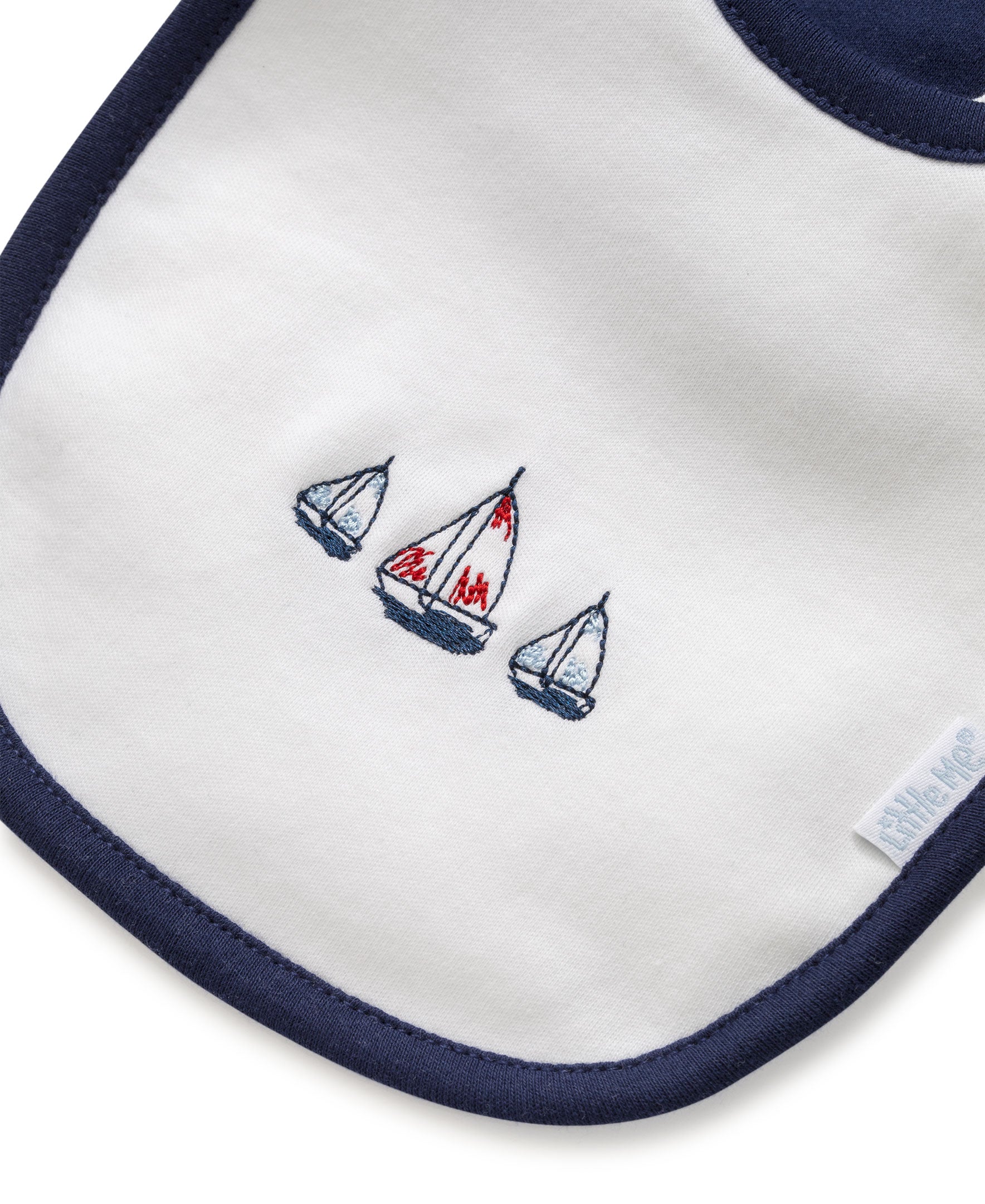 Sailboats Bib & Burp Set - Little Me