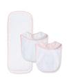 Pink Welcome To The World Bib & Burp Set - Little Me