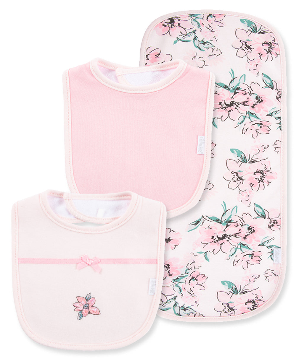 Dream Floral Bib & Burp Set - Little Me