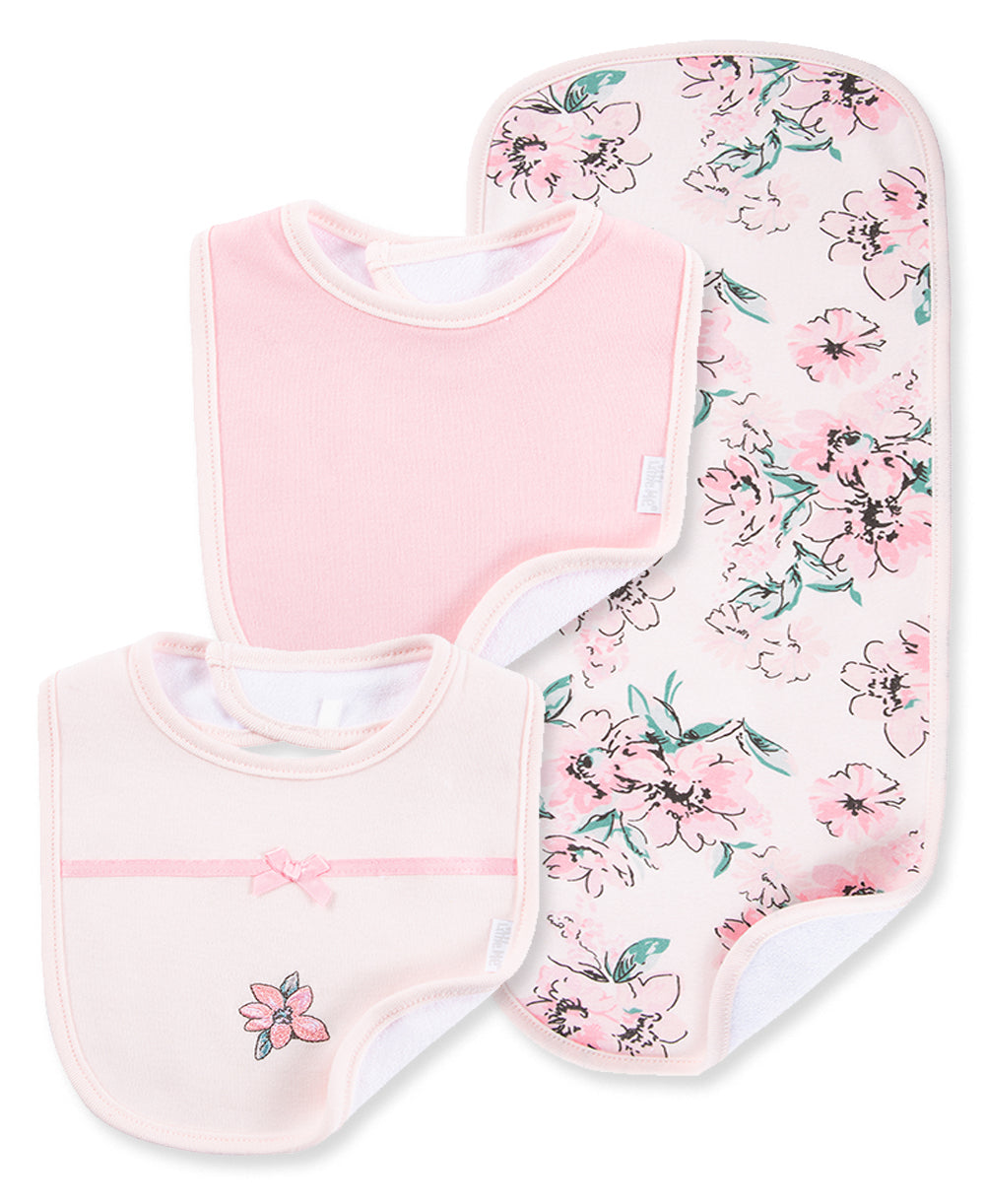 Dream Floral Bib & Burp Set - Little Me