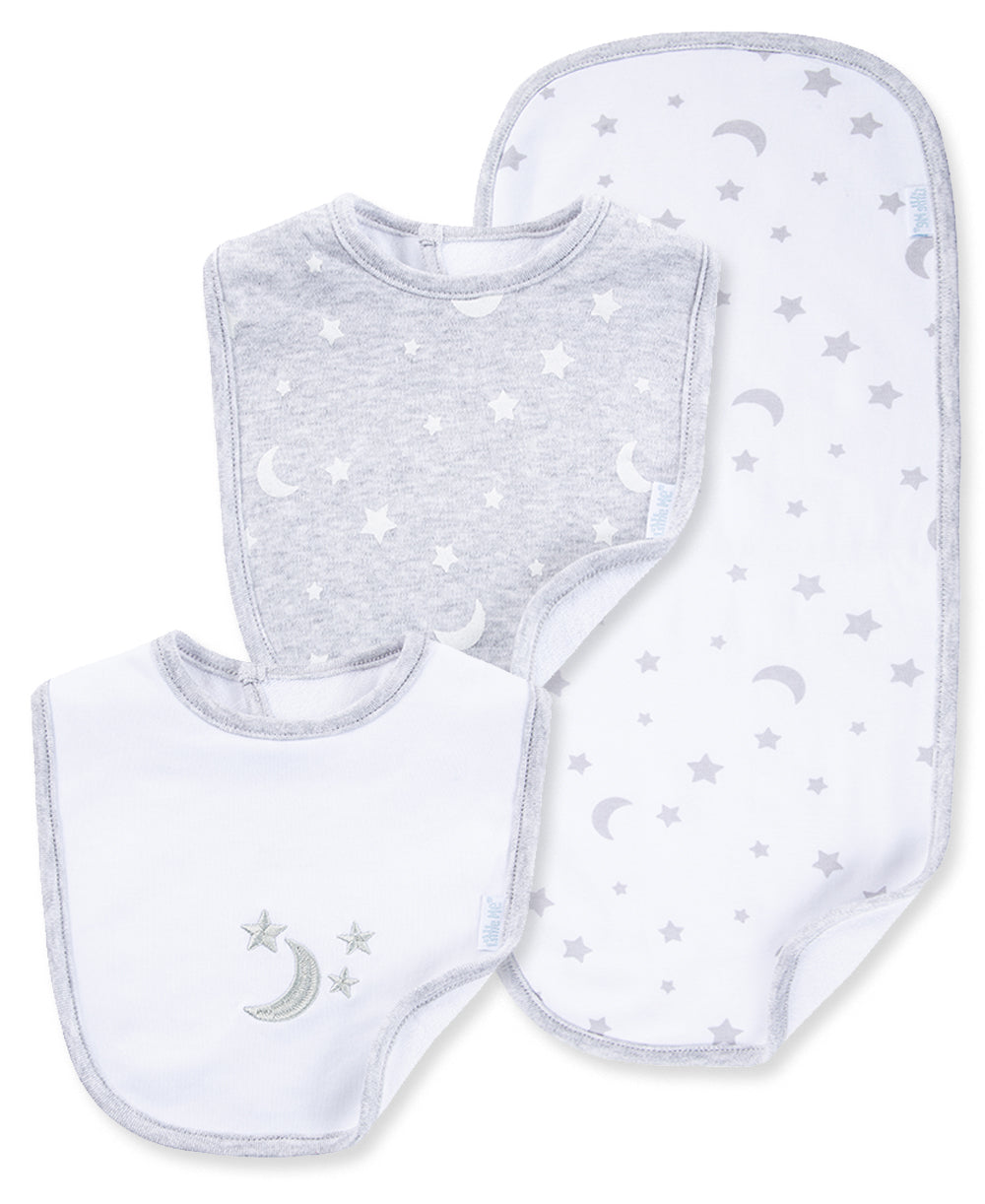 Moon & Stars Bib & Burp Set - Little Me