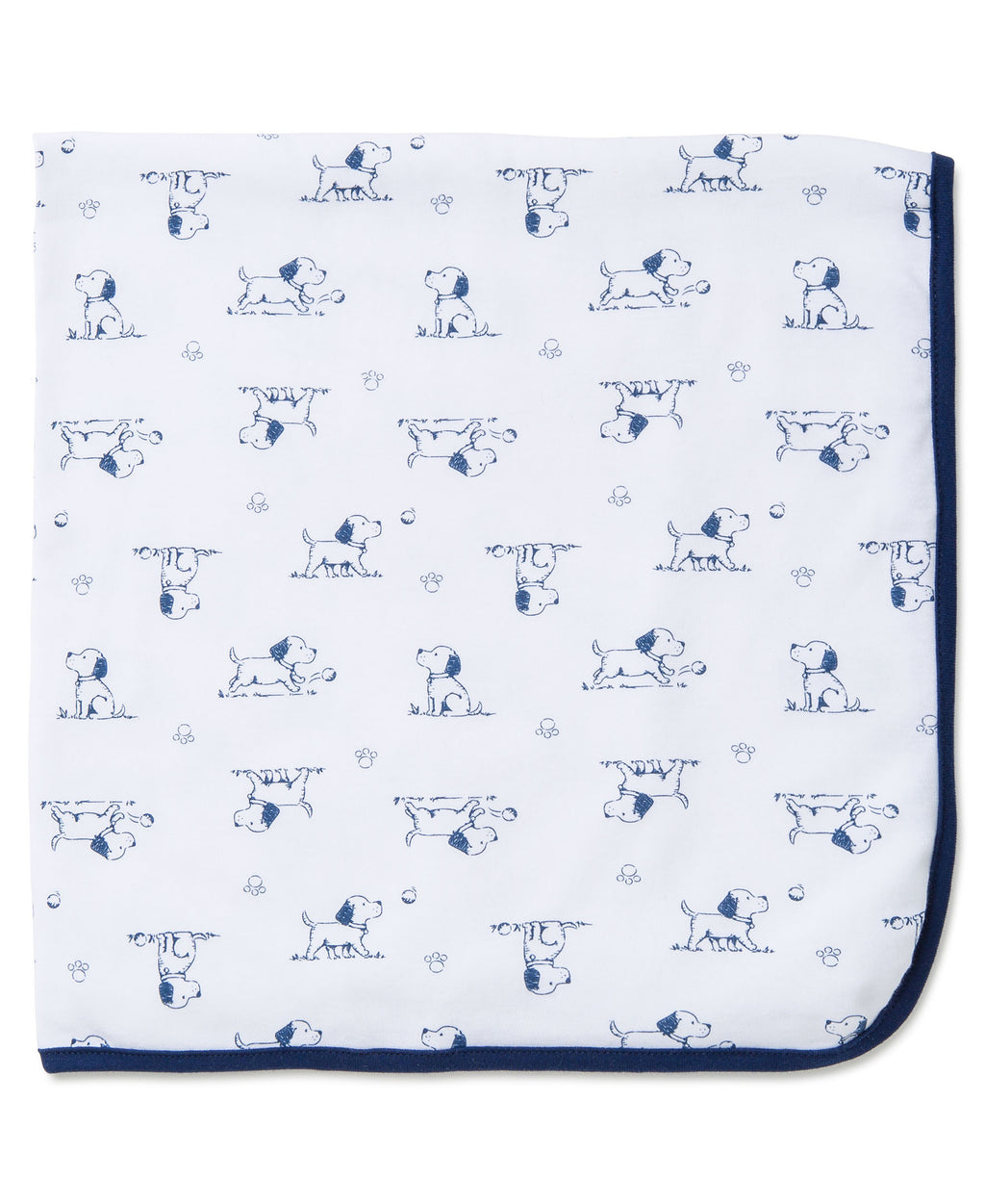 Puppy Toile Receiving Blanket - Little Me