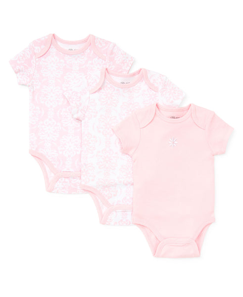 Damask Scroll 3-Pack Bodysuits - Little Me