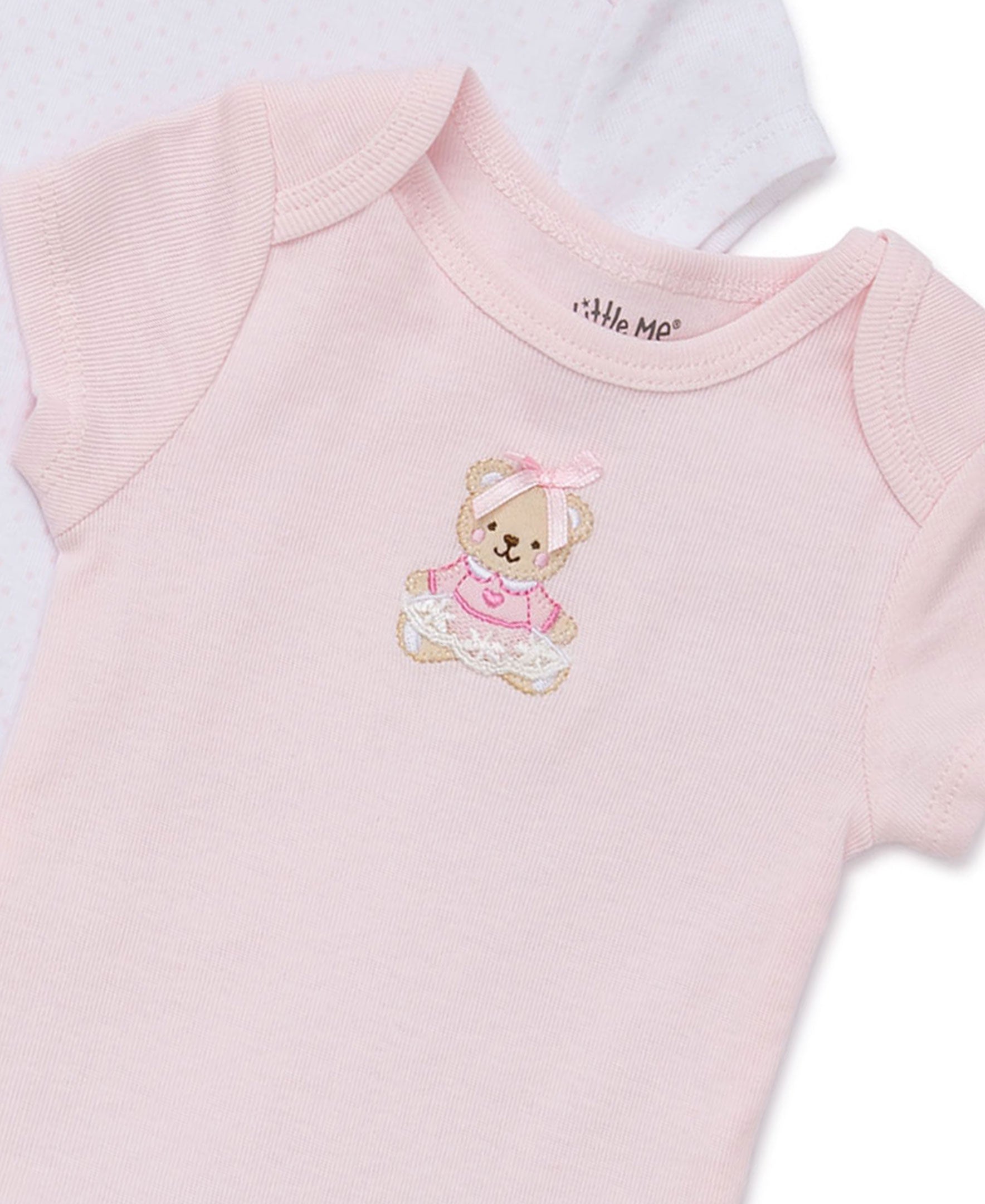 Pink Bear 3-Pack Bodysuits - Little Me